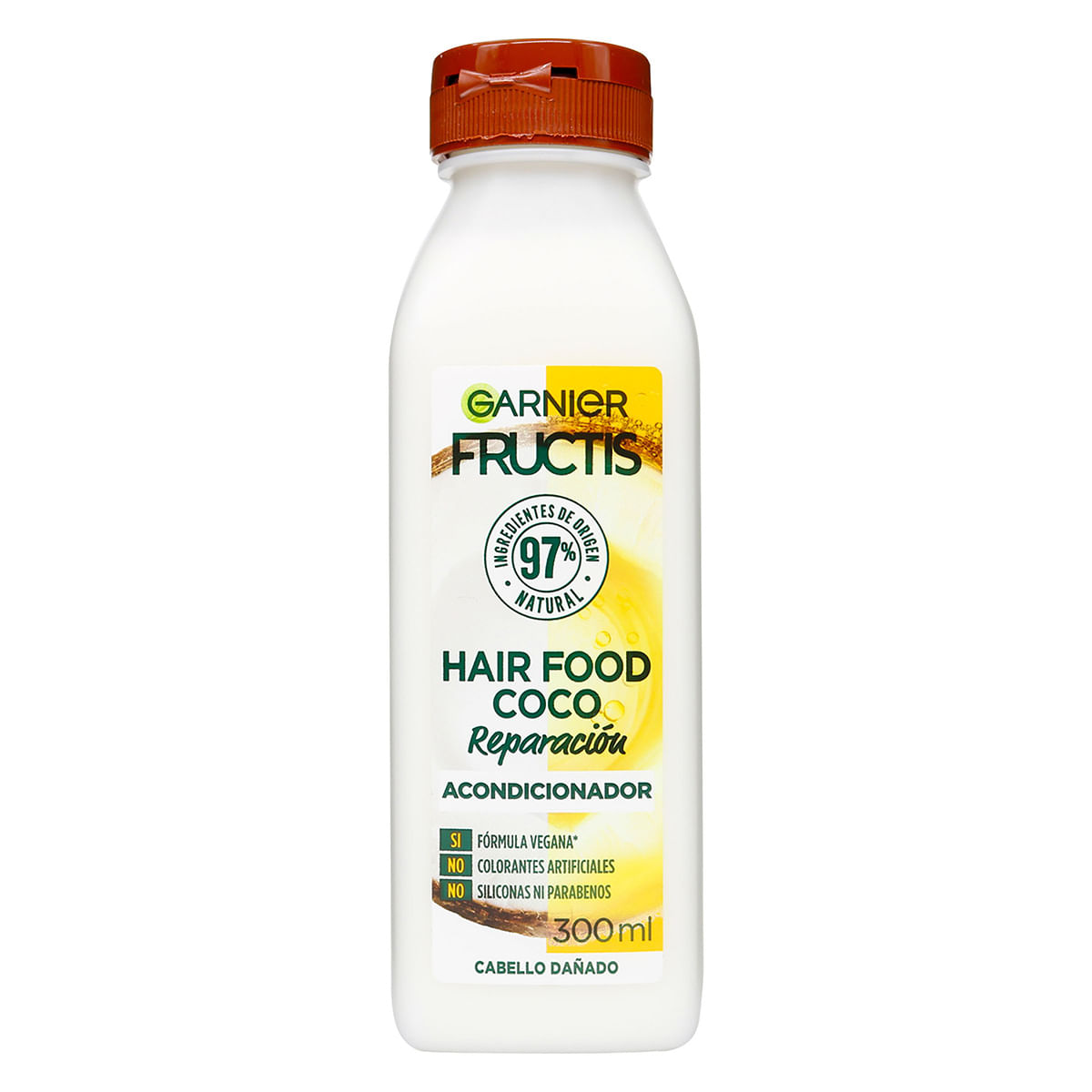 Acondicionador Hair Food Coco Reparación Garnier Fructis Frasco x 300 mL