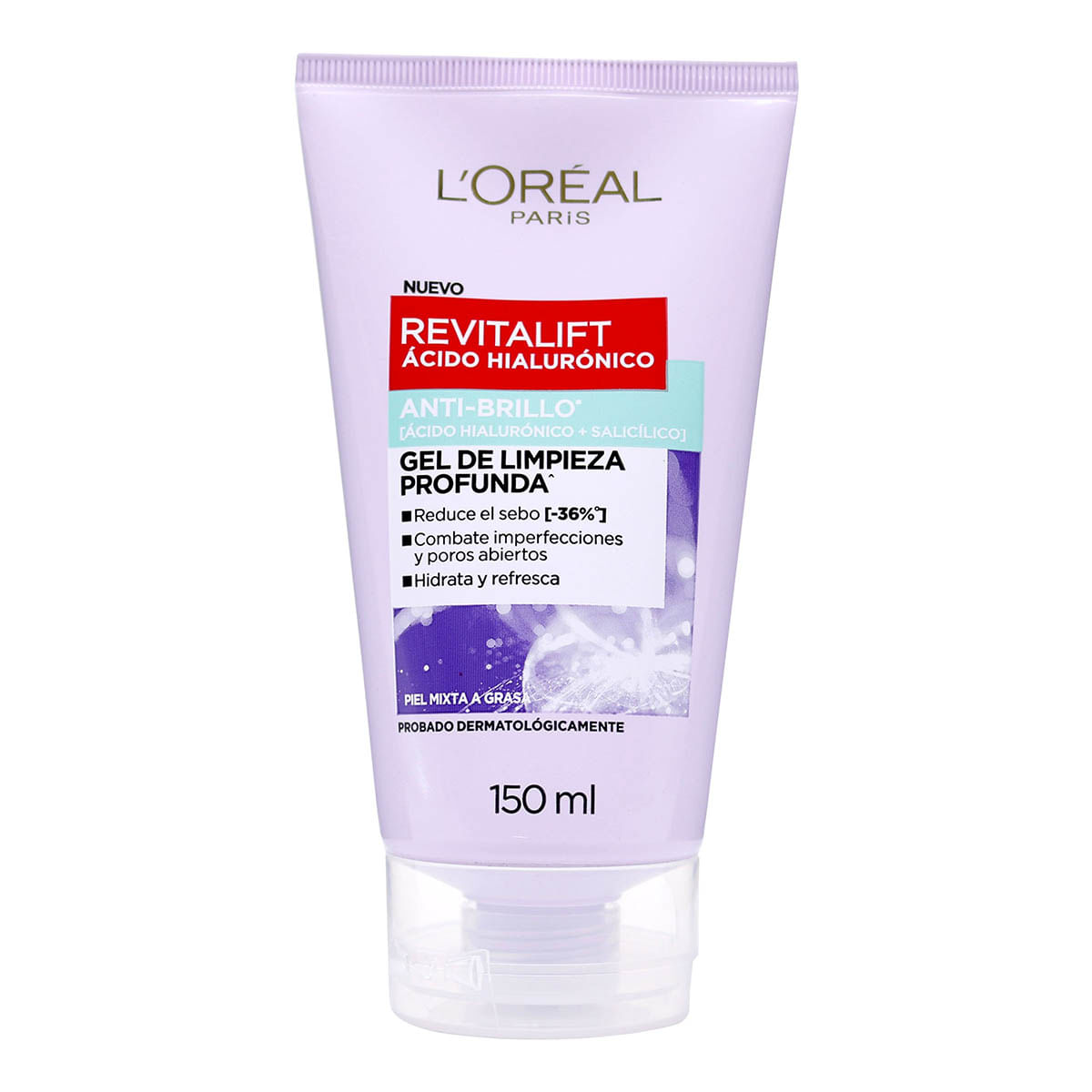 Gel de Limpieza Profunda Loréal Paris Revitalift Anti-Brillo Tubo x 150 mL