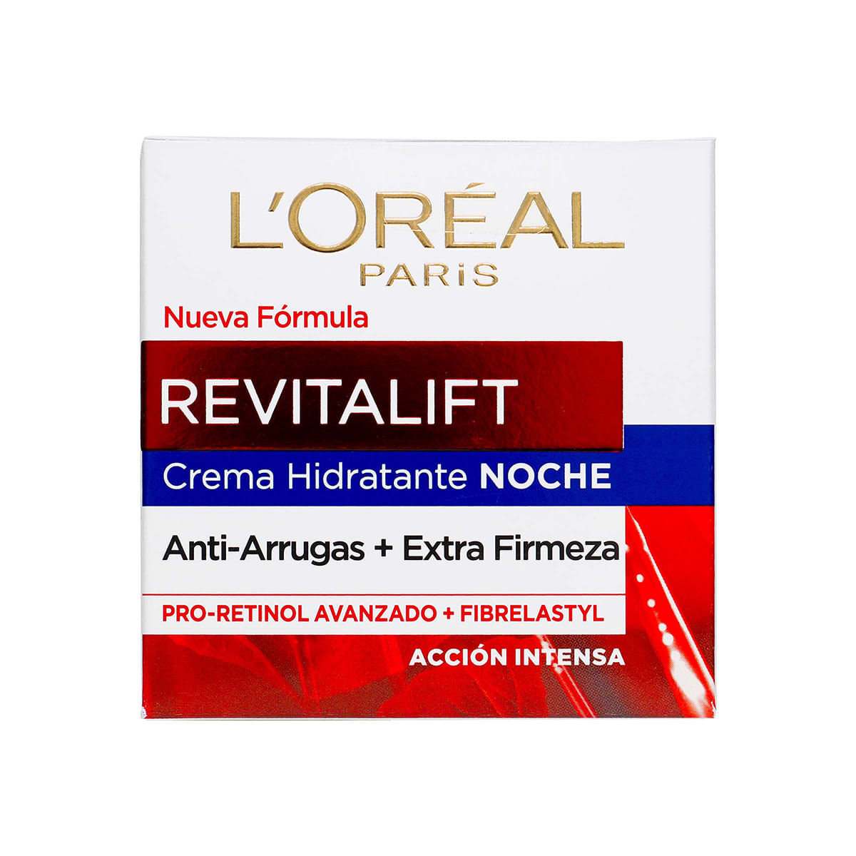 Crema Hidratante Noche Loréal Paris Revitalift Acción Intensa Frasco x 50 mL