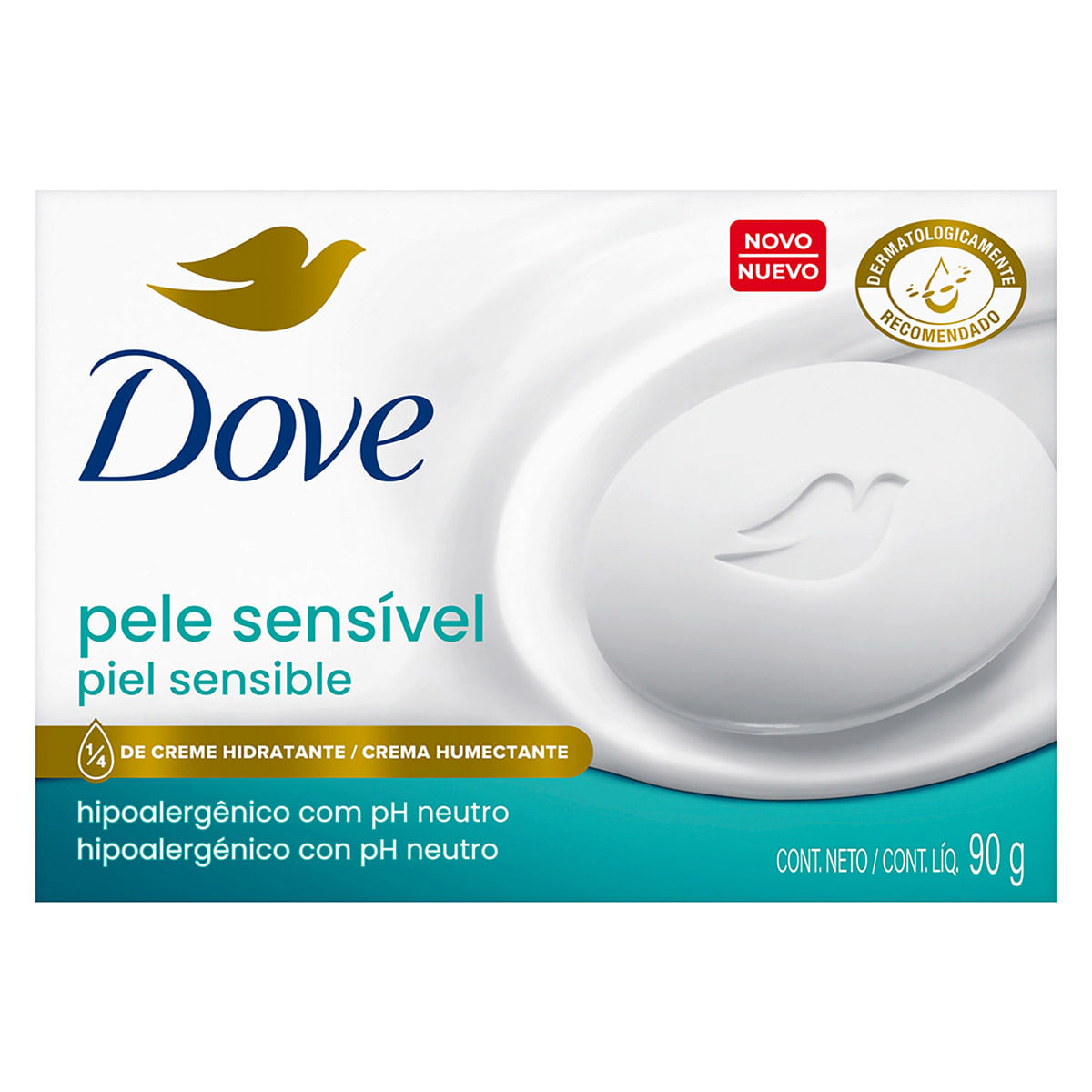Jabón Dove Piel Sensible Barra x 90 g
