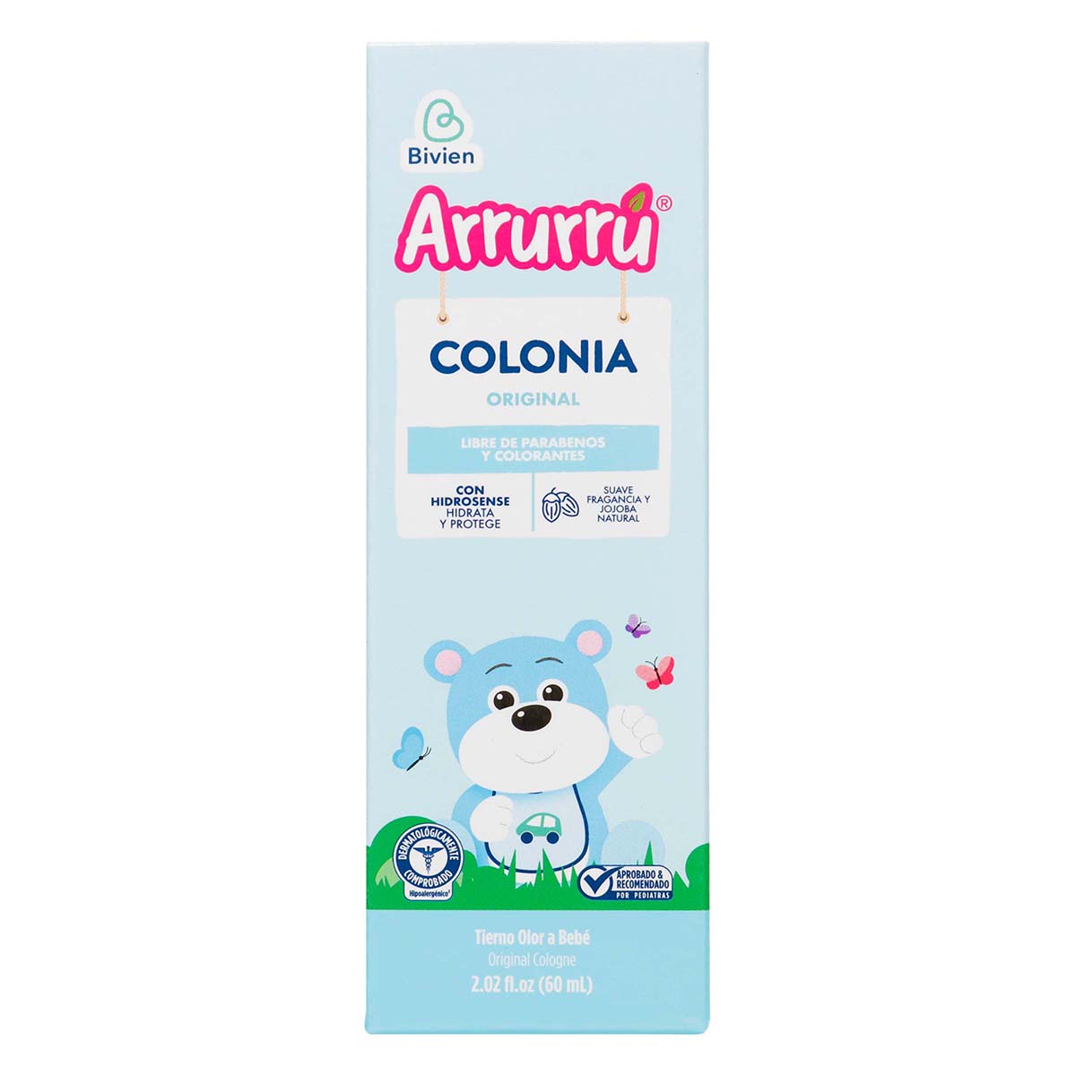 Colonia Arrurrú Naturals Original Azul Frasco x 60 mL.