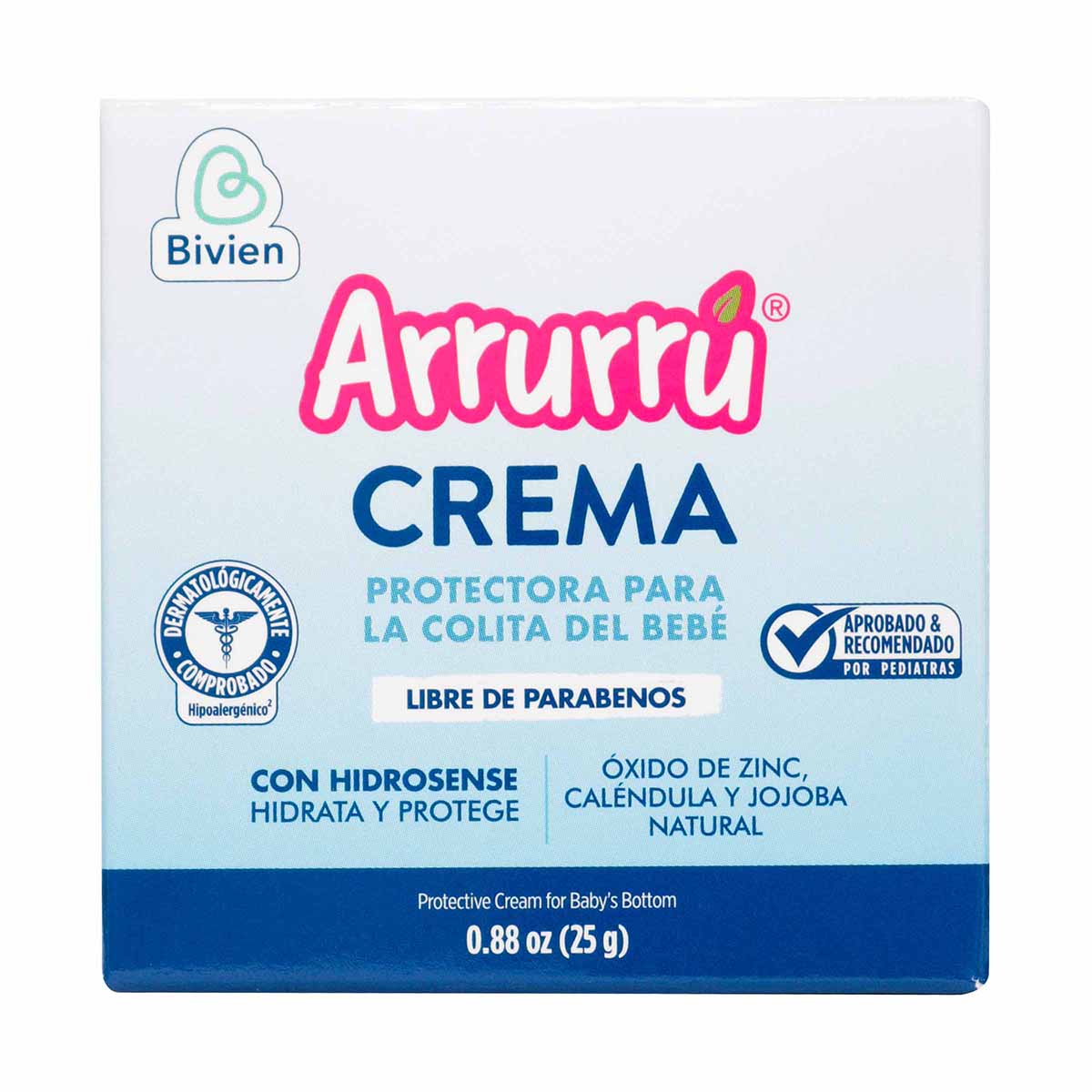 Crema Protectora para La Colita Arrurrú Bebé Caléndula y Áloe Vera Hipoalergénico Frasco x 25 g.
