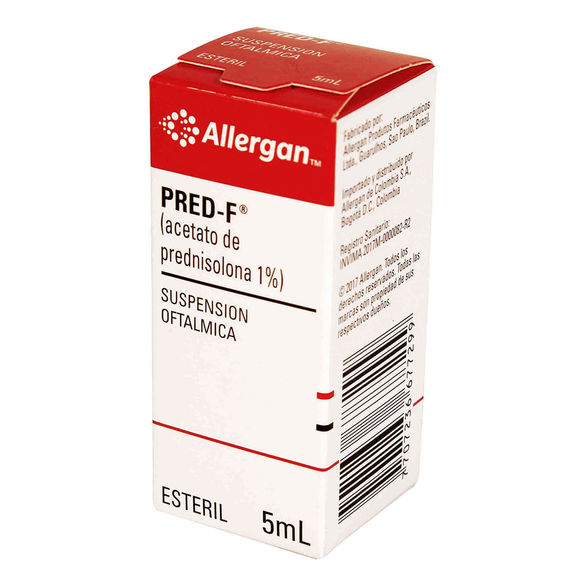 Acetato De Prednisolona 1% Allergan Caja x 5 Mililitros