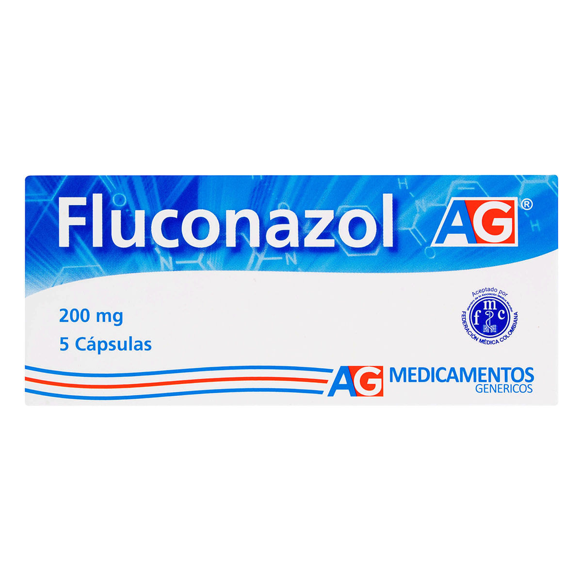 Fluconazol 200 Mg Ag Caja X 5 Cápsulas.