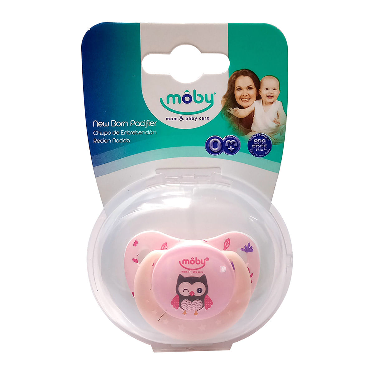 Chupo de Entretención Recién Nacido Moby Blíster x 1 ud