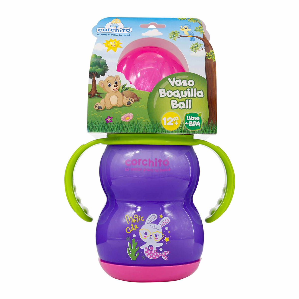 Vaso Boquilla Ball Corchito Frasco x 11 Onzas