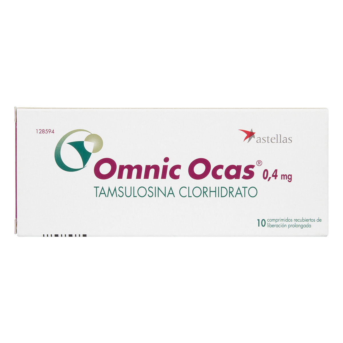Tamsulosina Clorhidrato Omnic Ocas 0.4 Mg Caja X 10 Comprimidos.