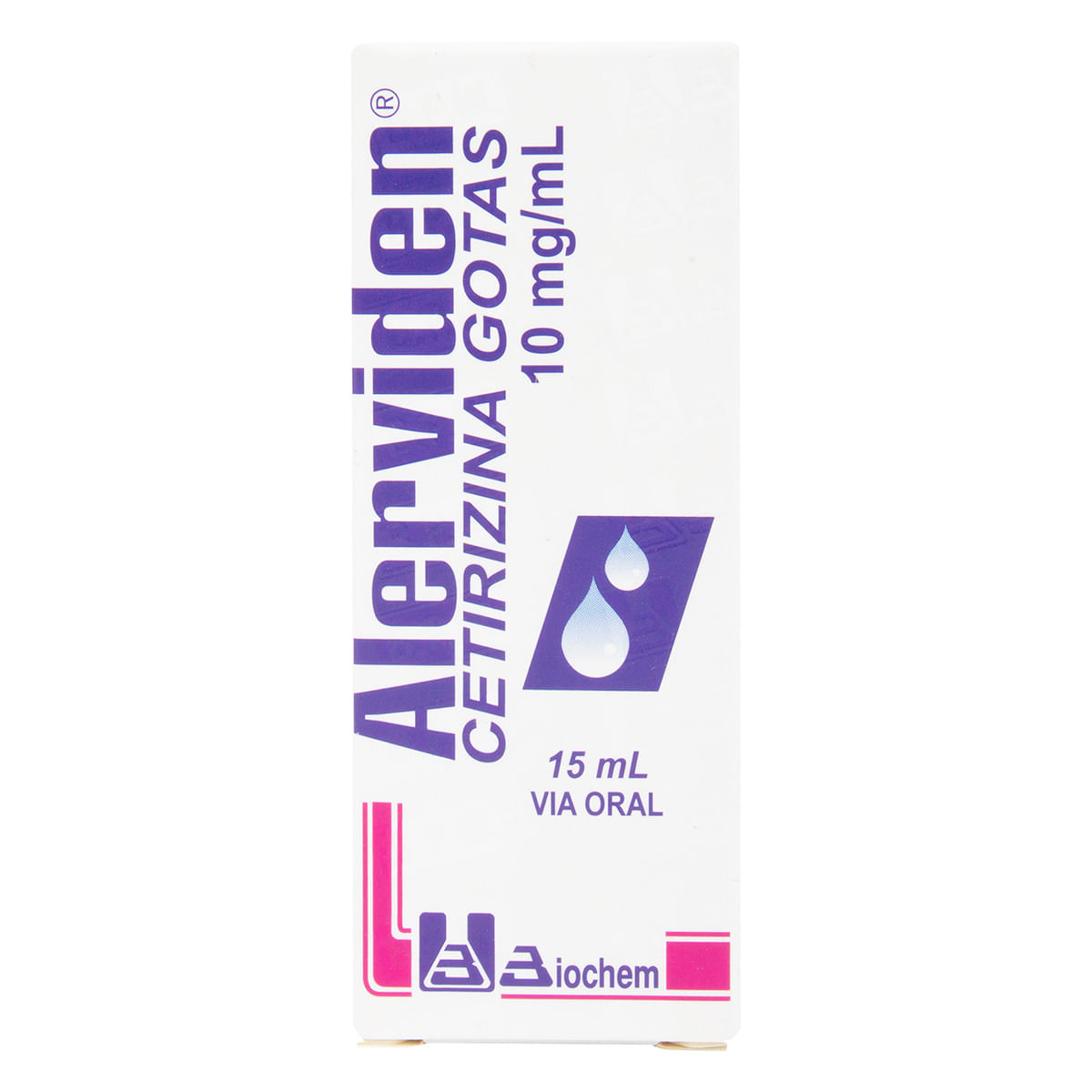 Gotas Alerviden 10 Mg/Ml Biochem Frasco X 15 Ml.