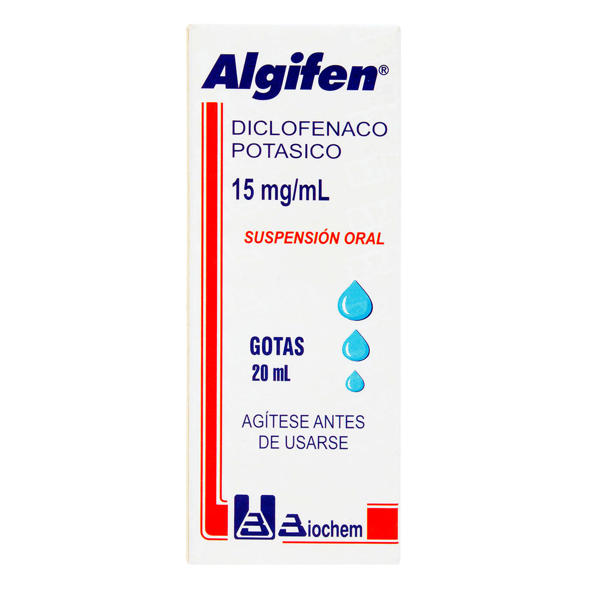 Suspensión Oral Algifen 15 Mg/Ml Biochem Frasco X 20 Ml