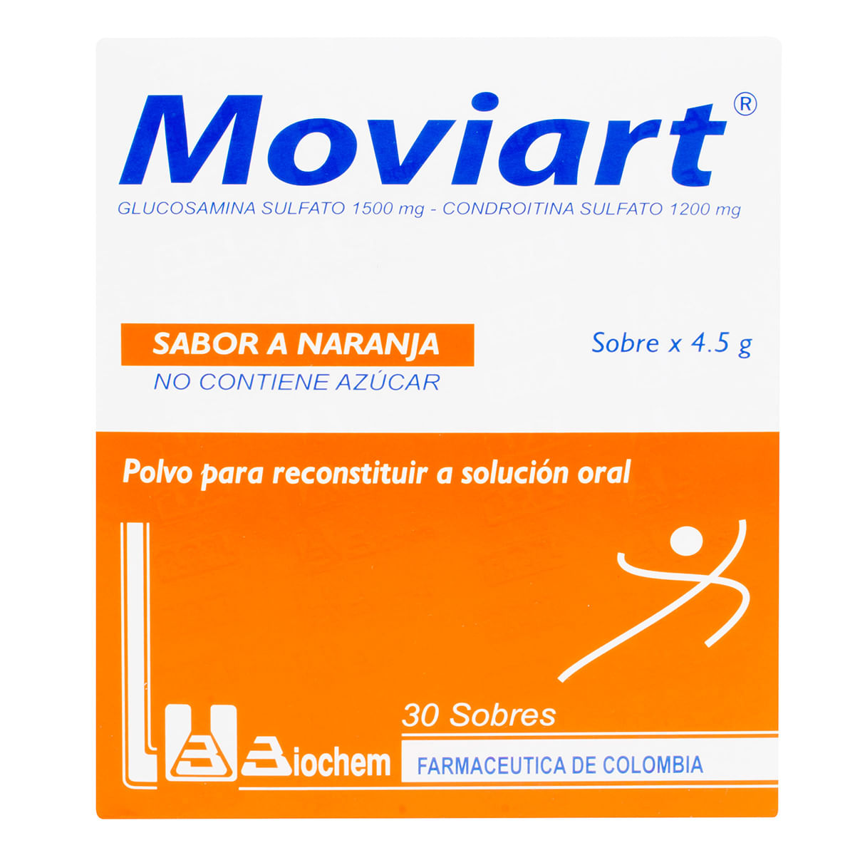 Moviart Biochem Naranja Sobre x 4.5 g Caja x 30 Uds