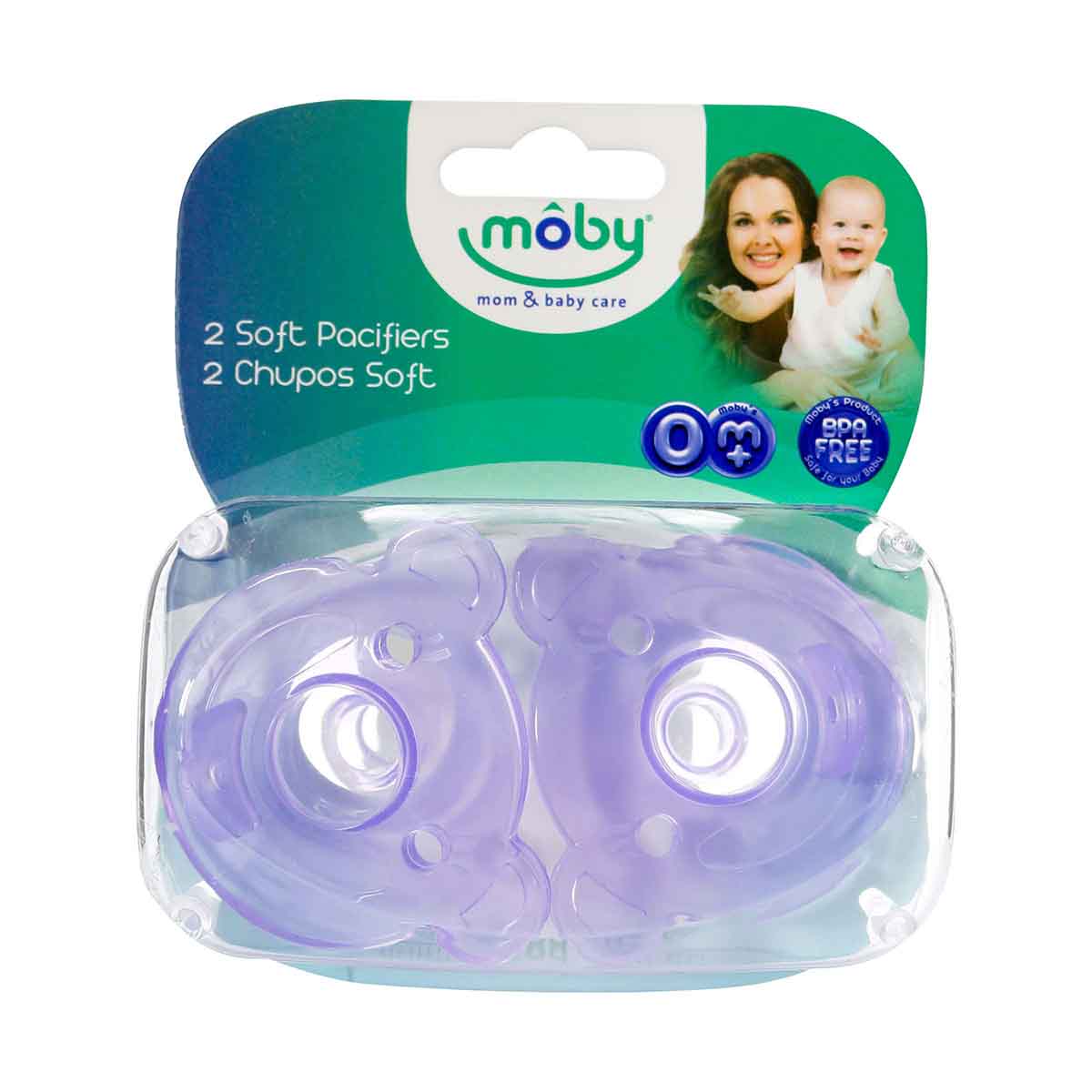 Chupo de Entretención Soft Moby Caja x 2 uds
