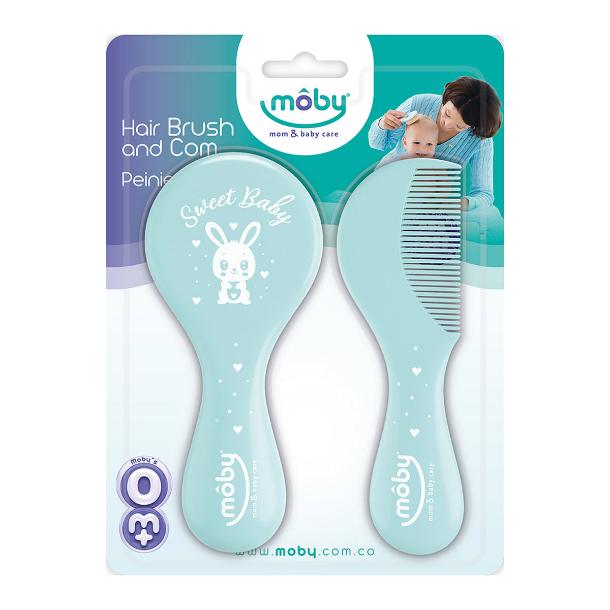 Cepillo y Peinilla Moby Blíster x 1 Kit