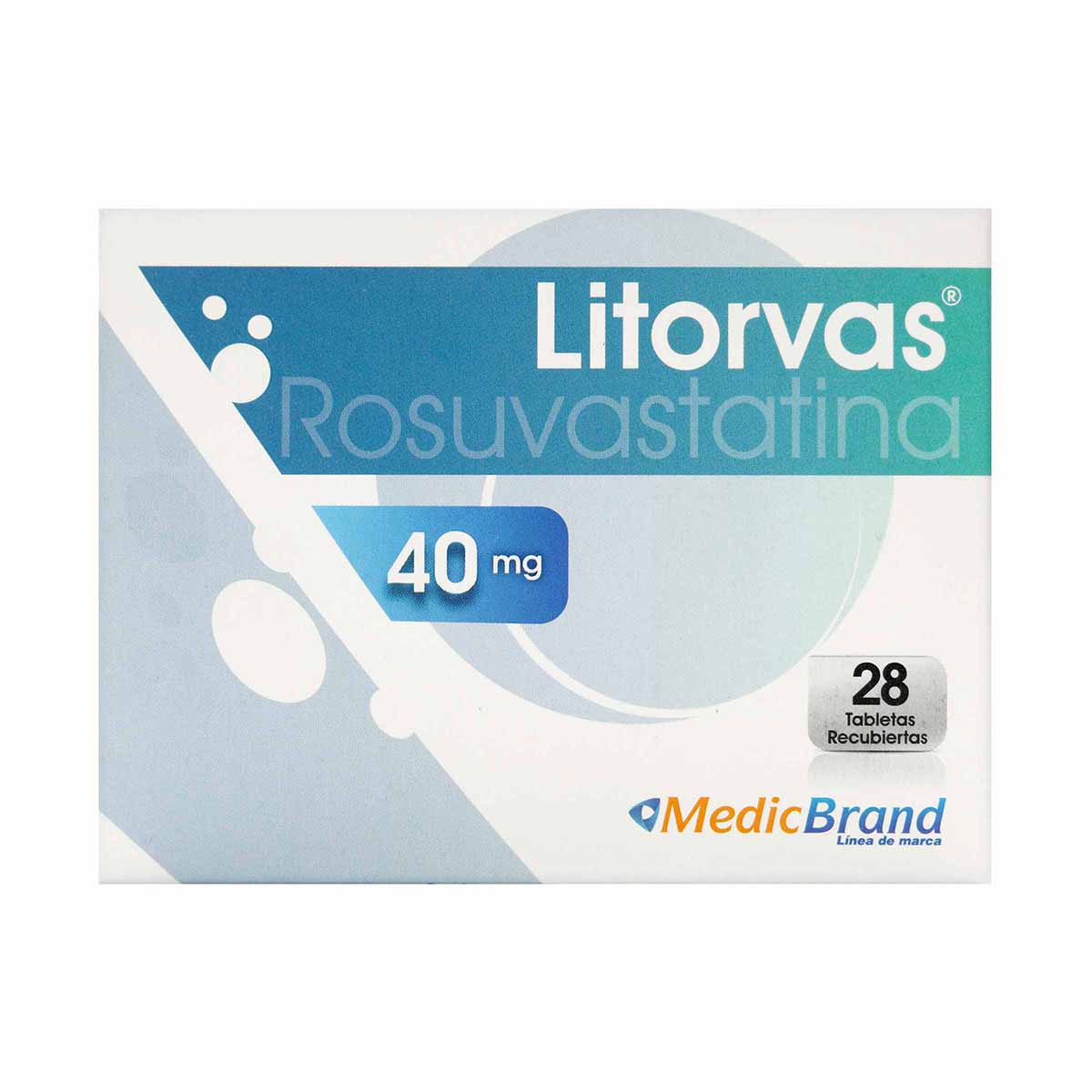 Litorvas Rosuvastatina 40 mg Coaspharma Caja x 28 Tabletas Recubiertas