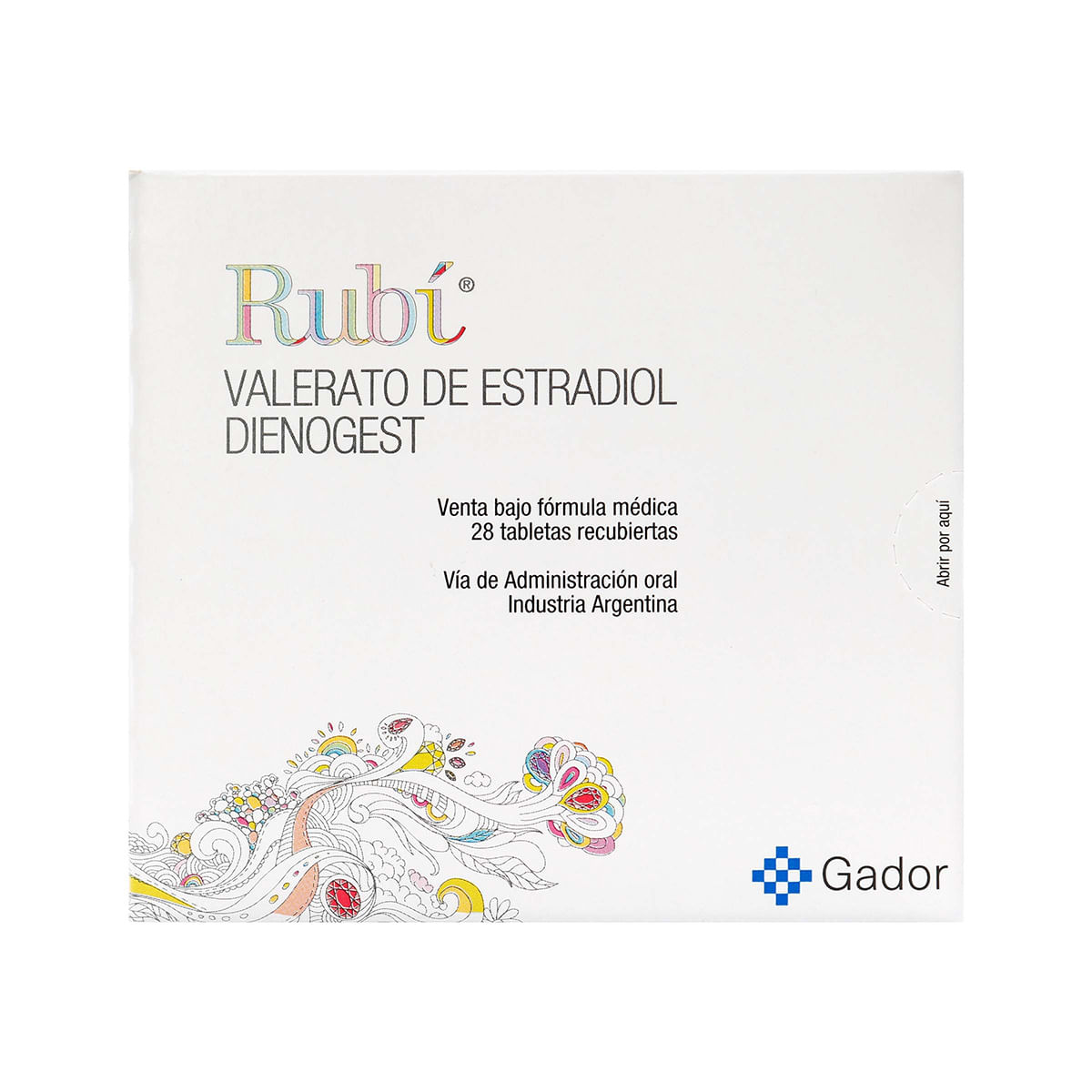 Valerato De Estradiol Gador Caja x 28 Tabletas