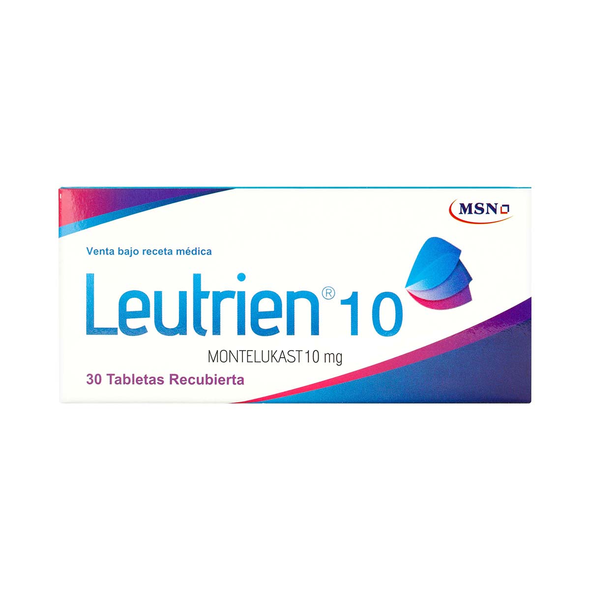 Leutrien Montelukast 10 mg MSN Caja x 30 Tabletas