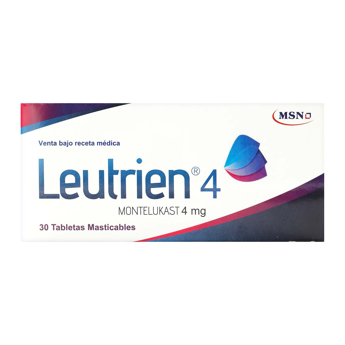 Leutrien Montelukast 4 mg MSN Caja x 30 Tabletas