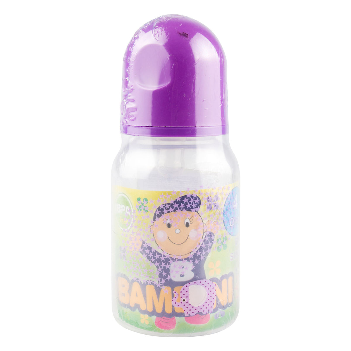 Biberón Bambini Sin Manija 4 Oz x 1 Ud.