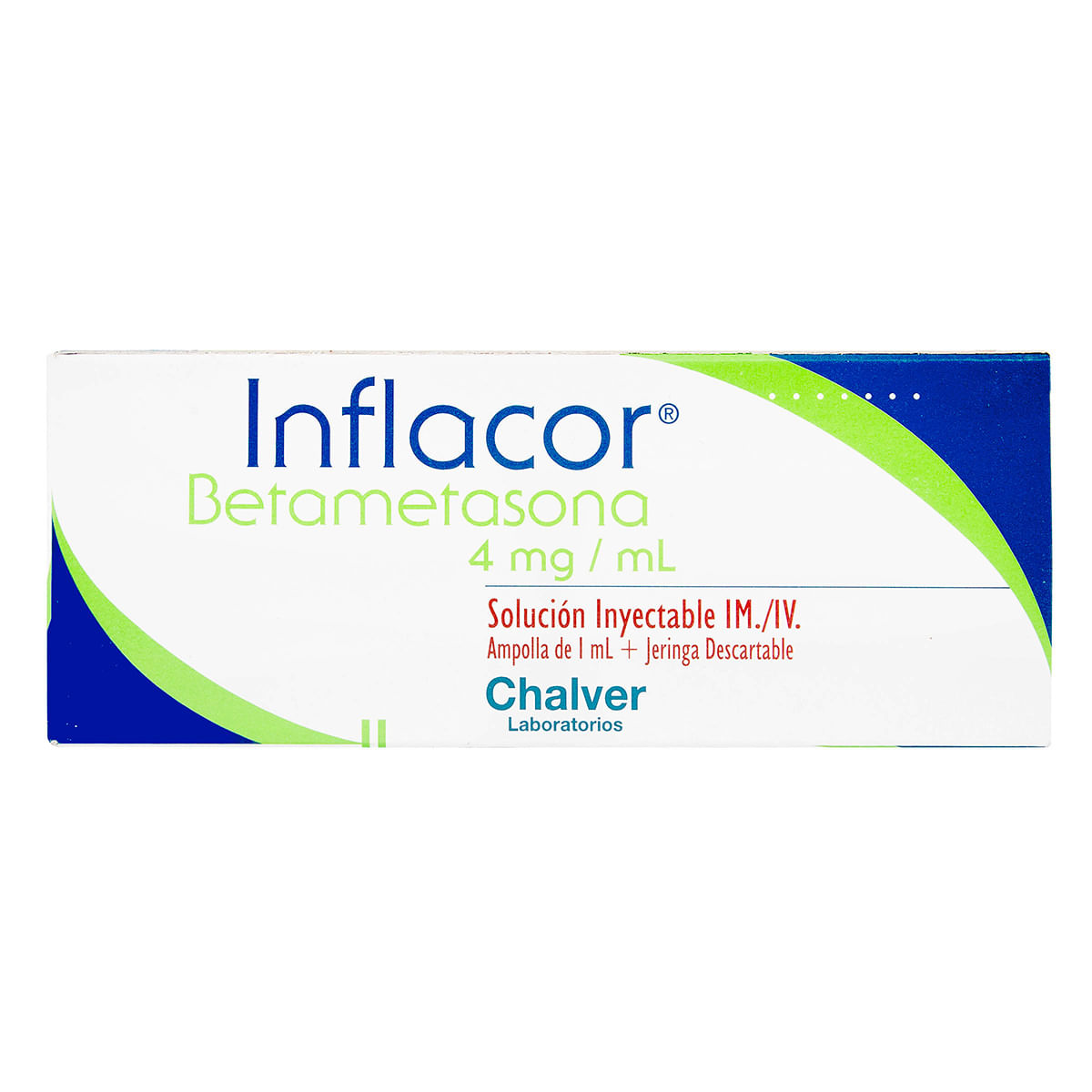 Solución Inyectable Inflacor 4 Mg/Ml Chalver 1 Ml Caja X 1 Ampolla.