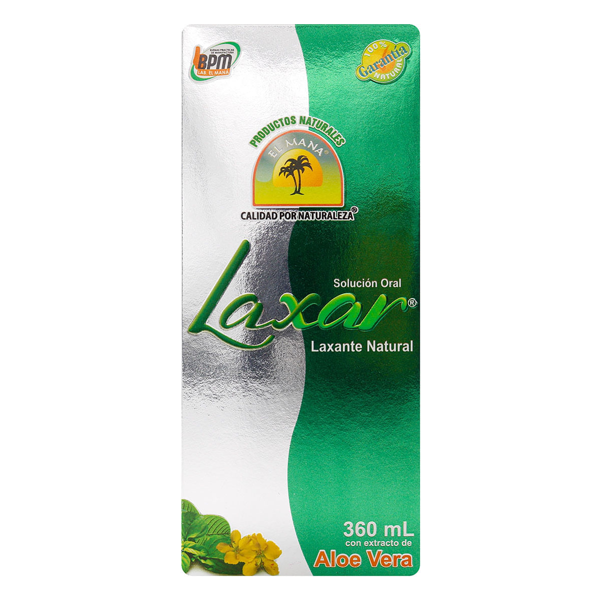 Laxante Natural Laxar Aloe Vera Solución Oral Frasco X 360 Ml.