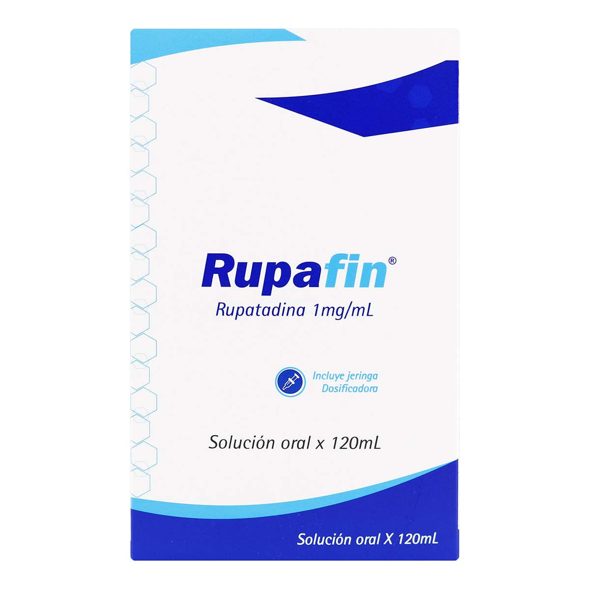 Rupafin 1 Mg/Ml Rupatadina Incluye Jeringa Dosificadora Solución Frasco X 120 Ml.
