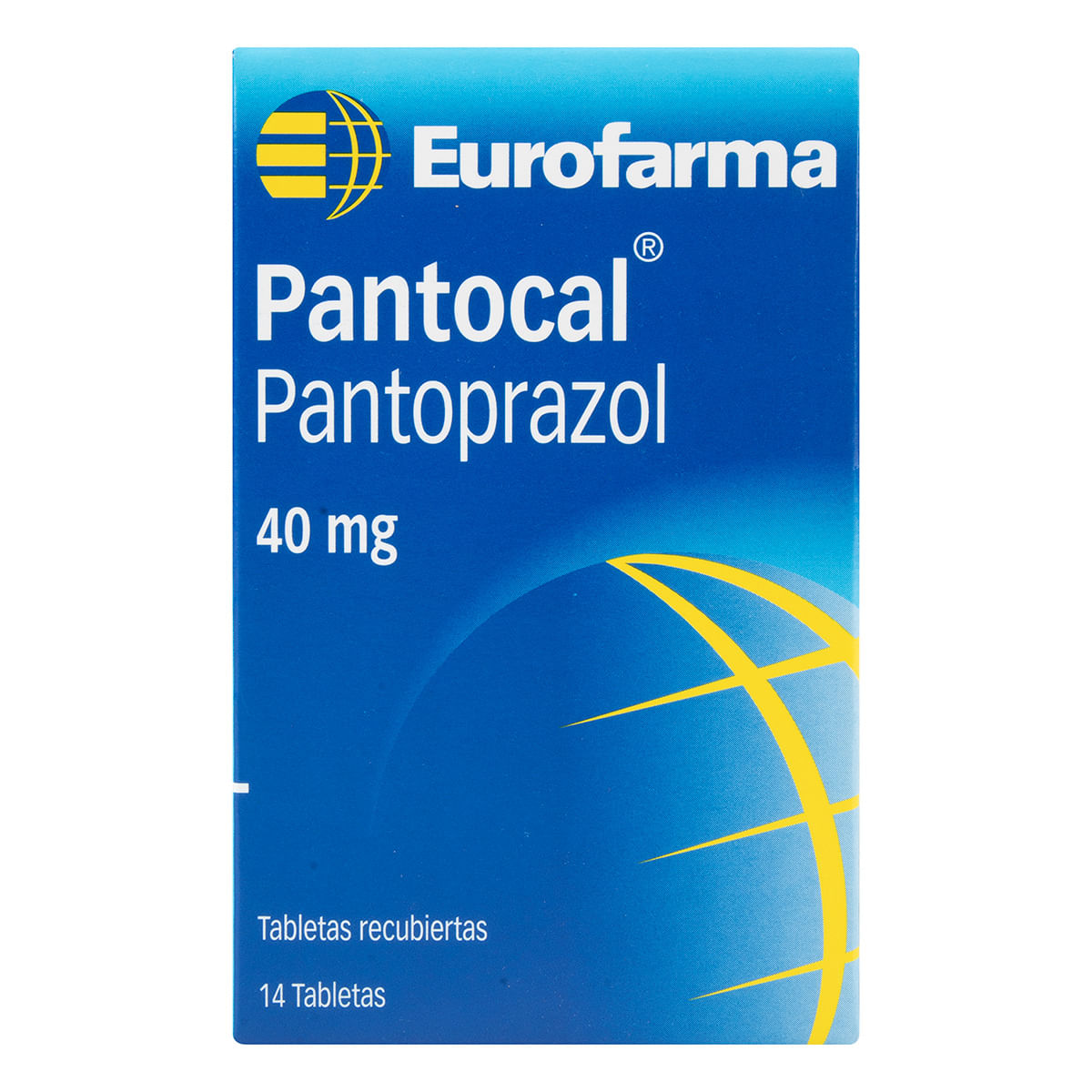 Pantocal 40 Mg Eurofarma Caja X 14 Tabletas Recubiertas.
