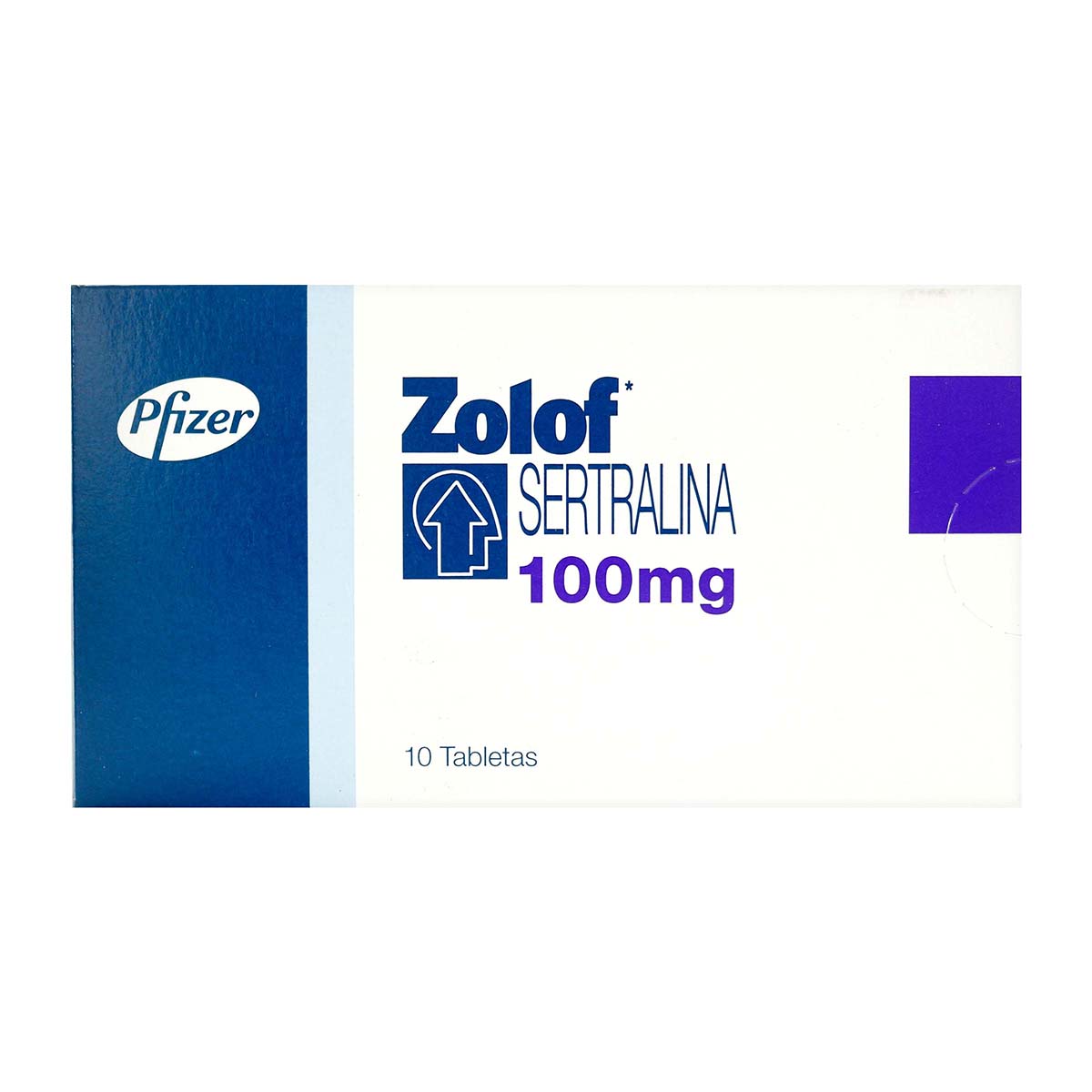 Sertralina Zolof 100 Mg Caja X 10 Tabletas.