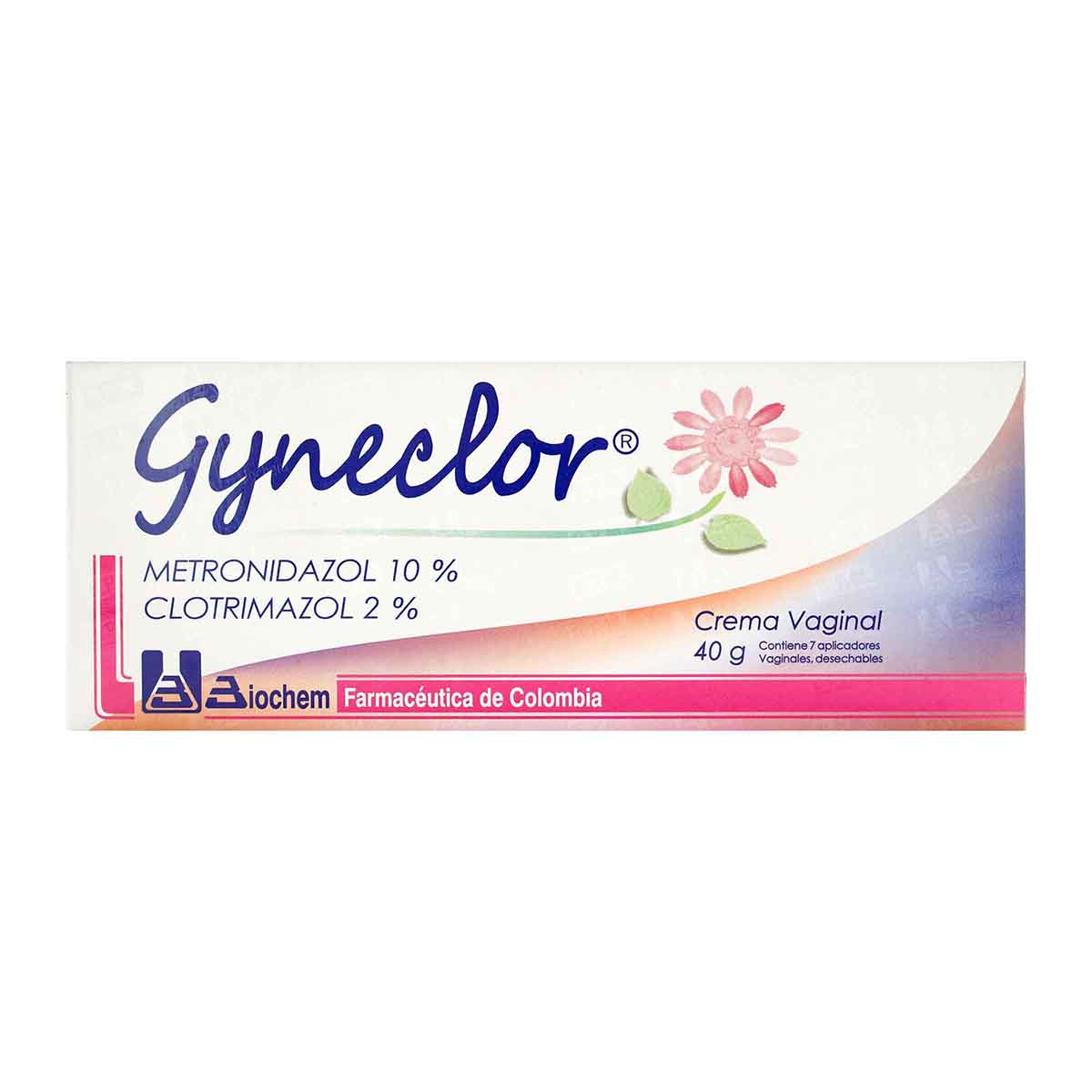 Crema Vaginal Gyneclor 10%/2% Biochem Con Aplicador Tubo X 40 G.