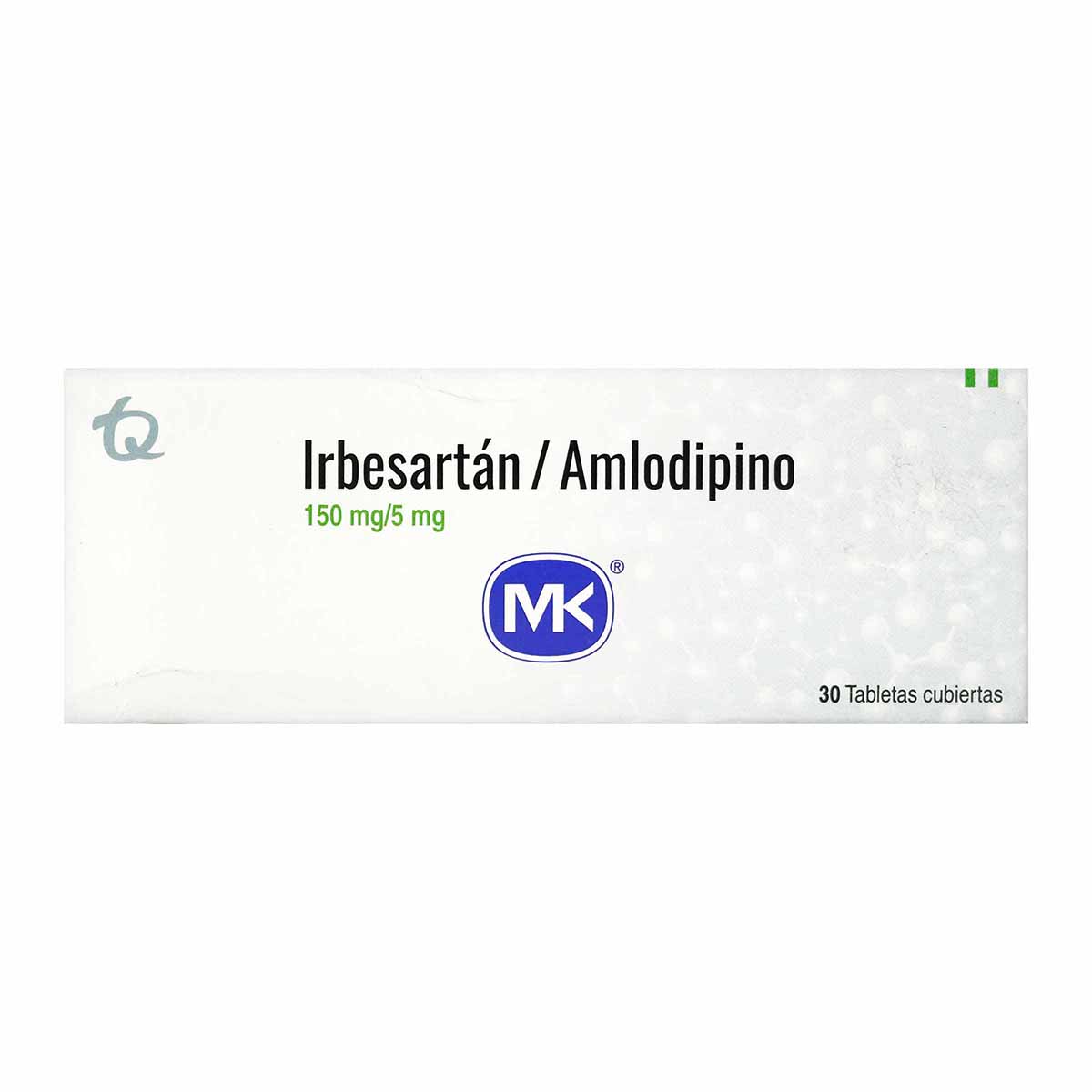 Irbesartán 150Mg/Amlodipino 5Mg Mk Caja X 30 Tabletas.