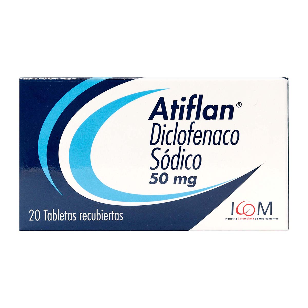 Atiflan Diclofenaco Sódico Icom Caja x 20 Tabletas Recubiertas