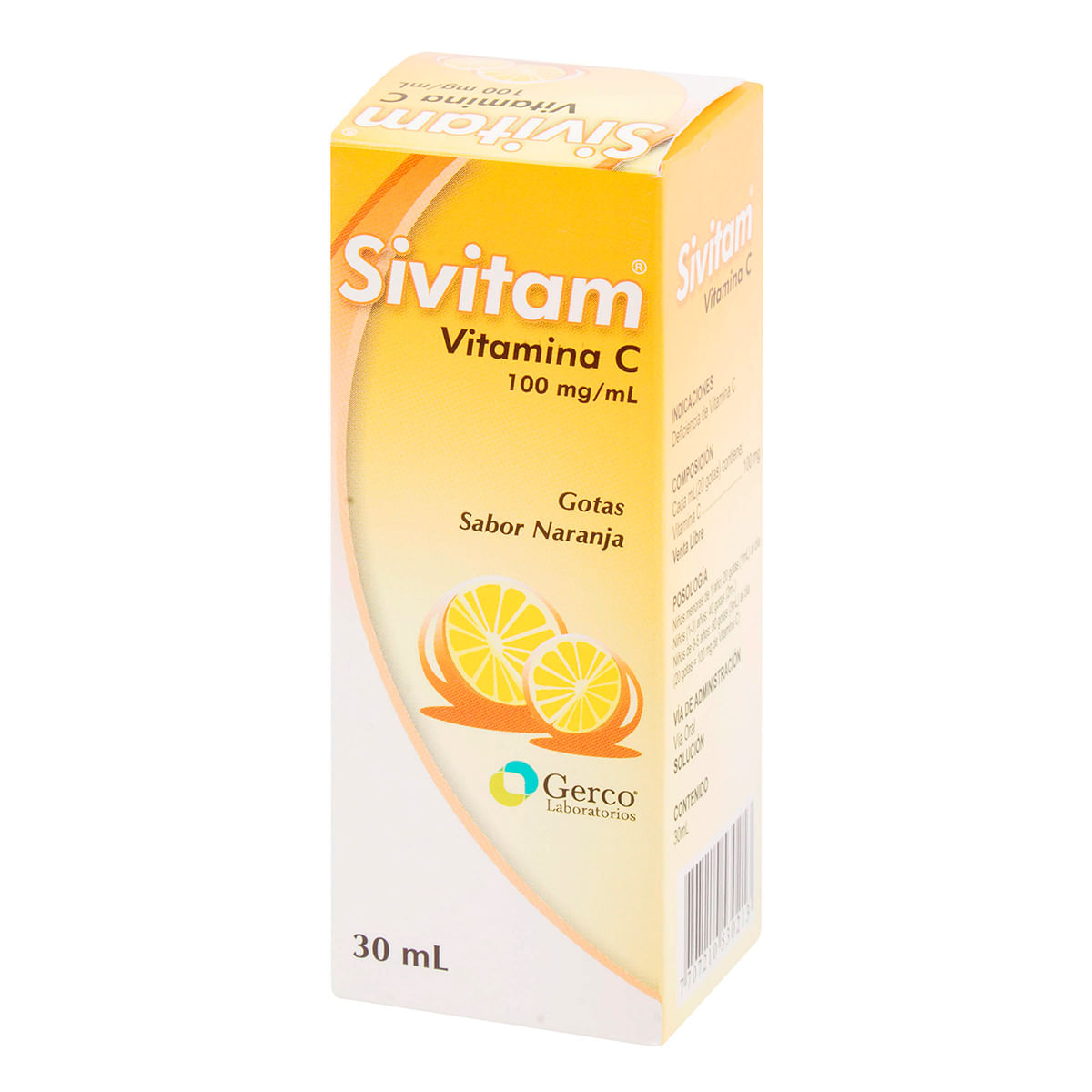 Sivitam 100 Mg/Ml Gerco Naranja Gotas Frasco X 30 Ml.