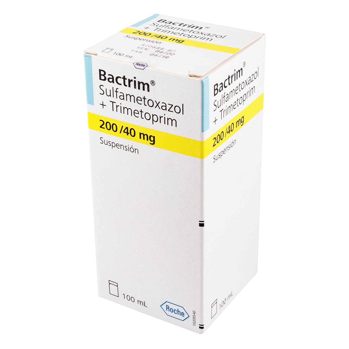 Suspensión Bactrim 200 Mg/40 Mg Roche Frasco X 100 Ml.