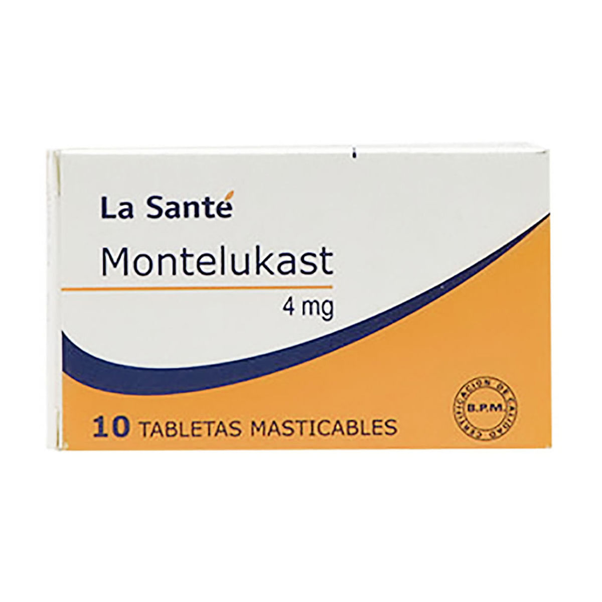 Montelukast 4 Mg La Santé Caja X 10 Tabletas Masticables.