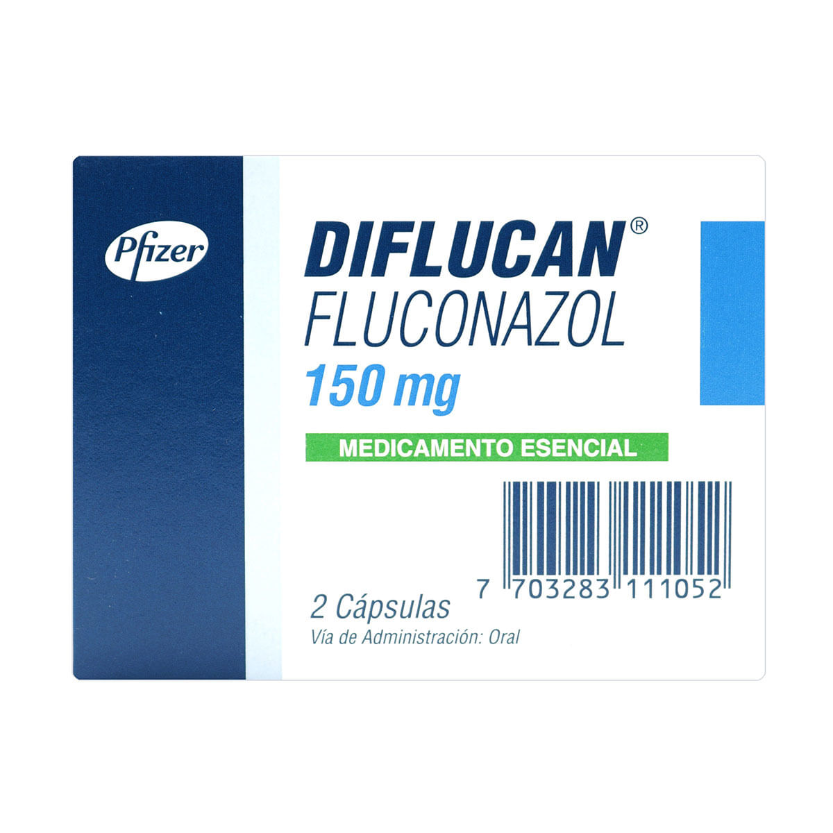 Diflucan-1 150 Mg Pfizer Caja X 2 Cápsulas.
