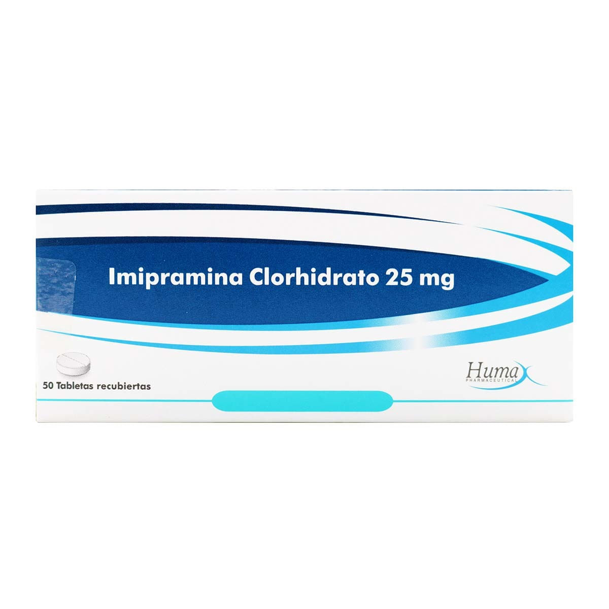 Imipramina Clorhidrato 25 Mg Humax Caja X 50 Tabletas Recubiertas.