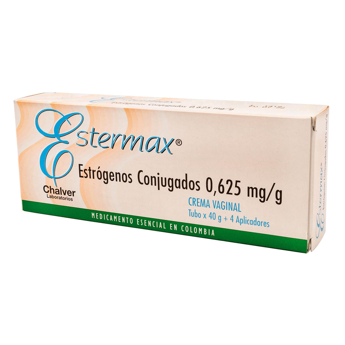 Crema Vaginal Estermax 0.625 Mg/G Chalver Tubo X 40 G + 4 Aplicadores.