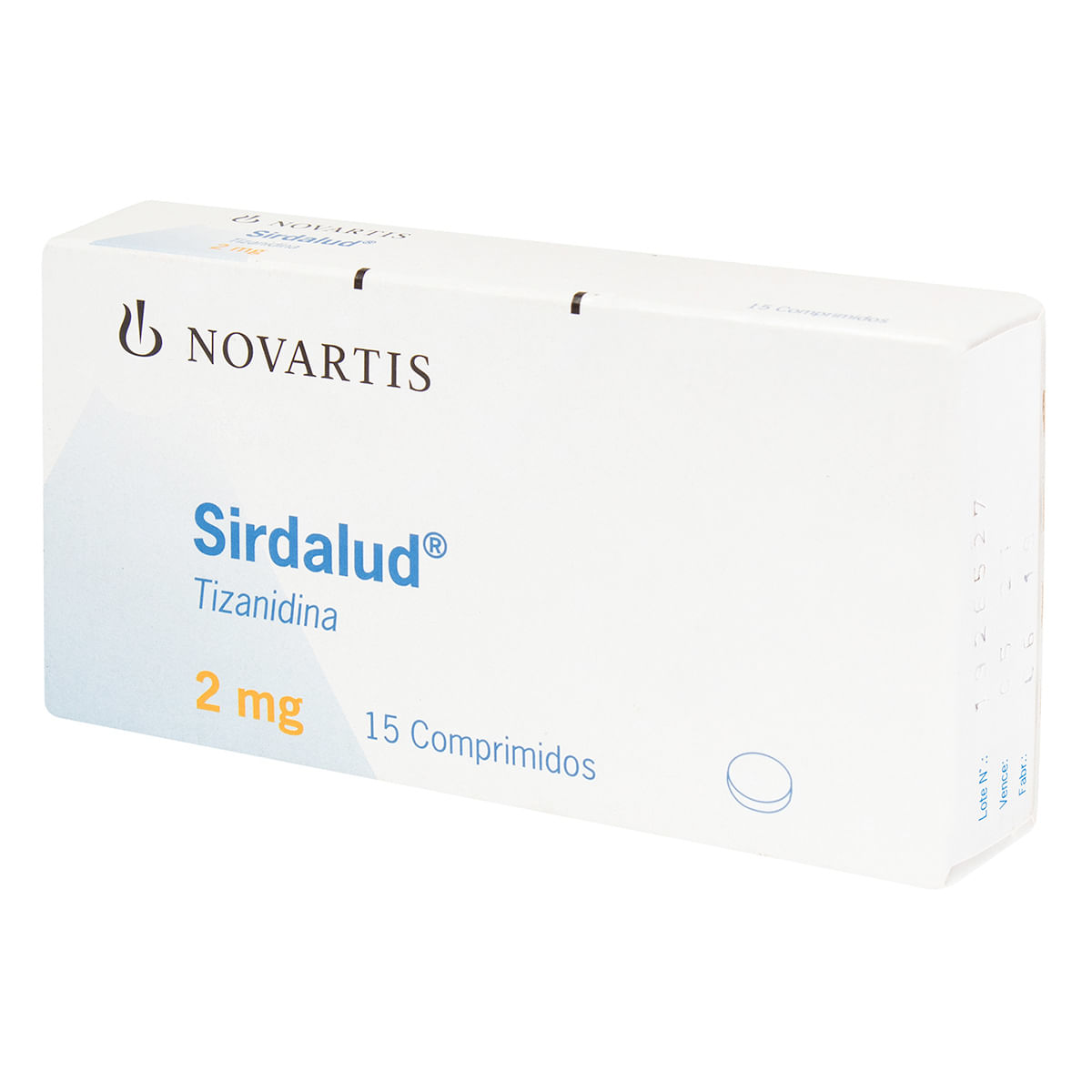 Sirdalud 2 Mg Novartis Caja X 15 Comprimidos.