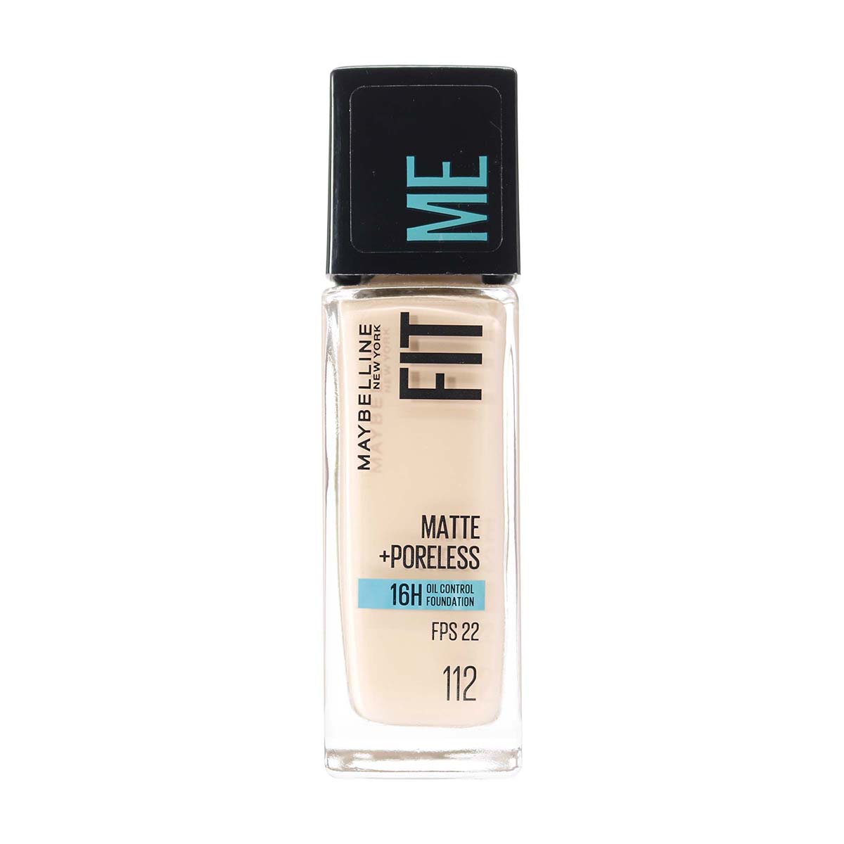 Base Liquida Fit Me FPS 22 Matte+Poreless 112 Maybelline Frasco x 30 mL
