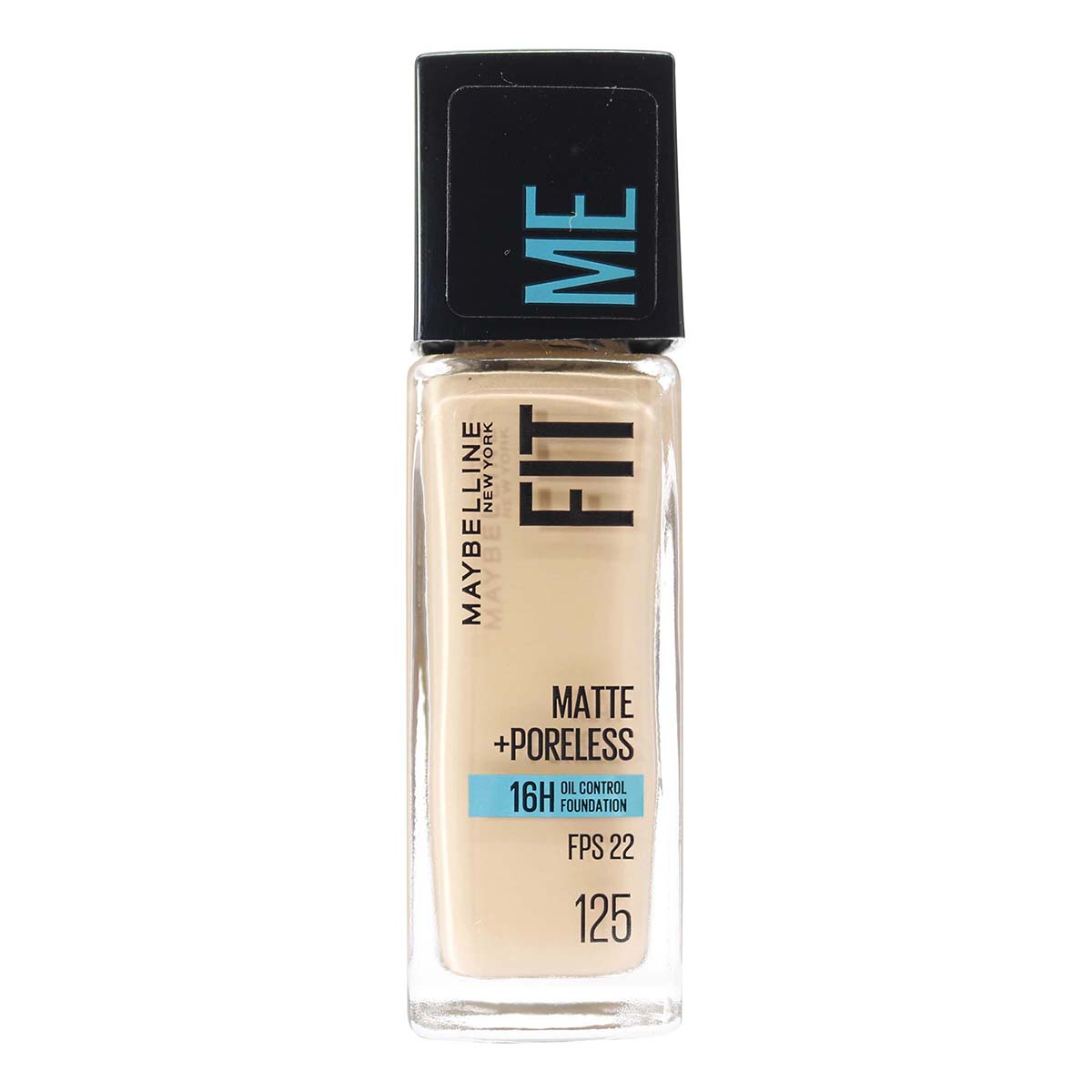 Base Liquida Fit Me FPS 22 Matte+Poreless 125 Maybelline Frasco x 30 mL