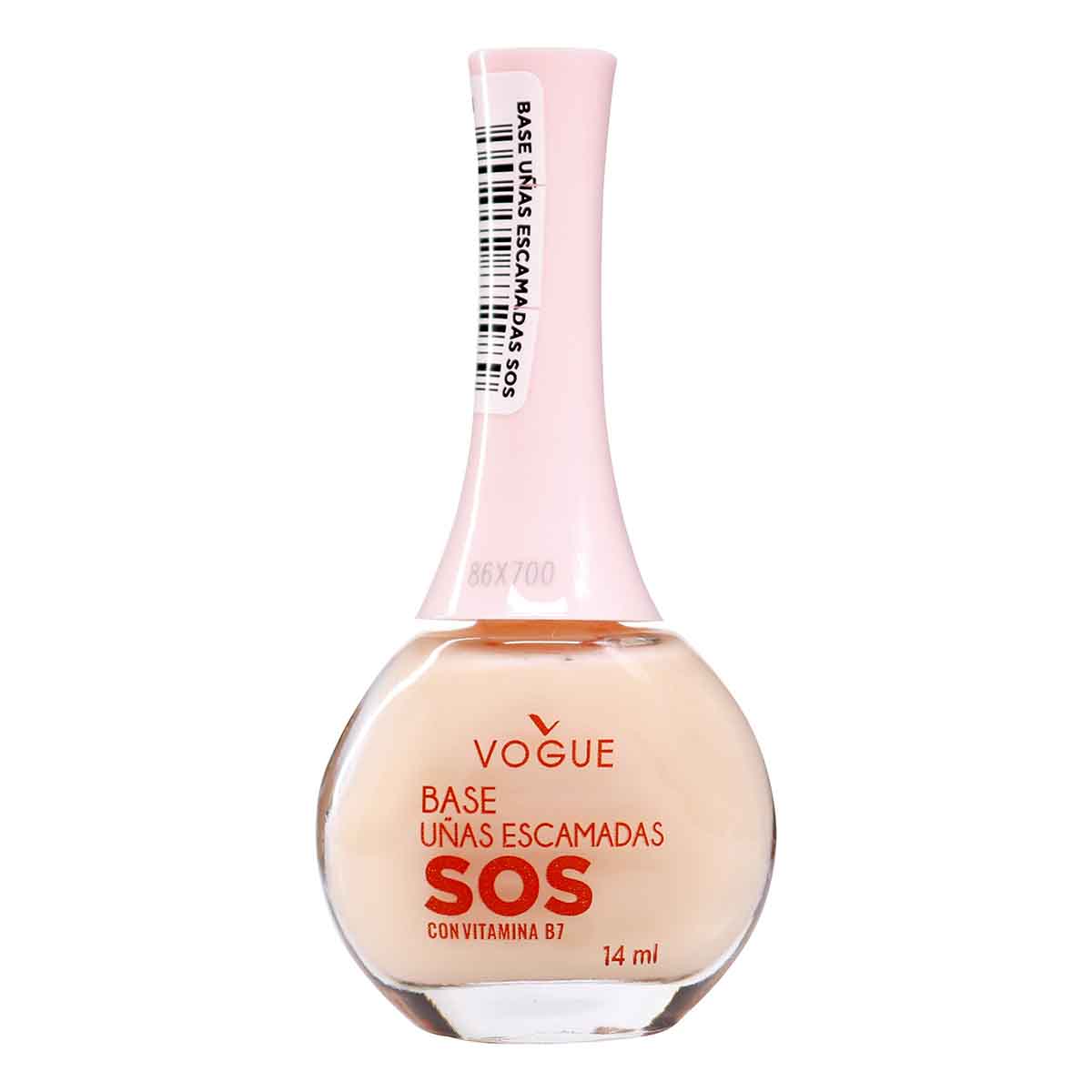 Base para Uñas Escamadas SOS Vogue Frasco x 14 mL