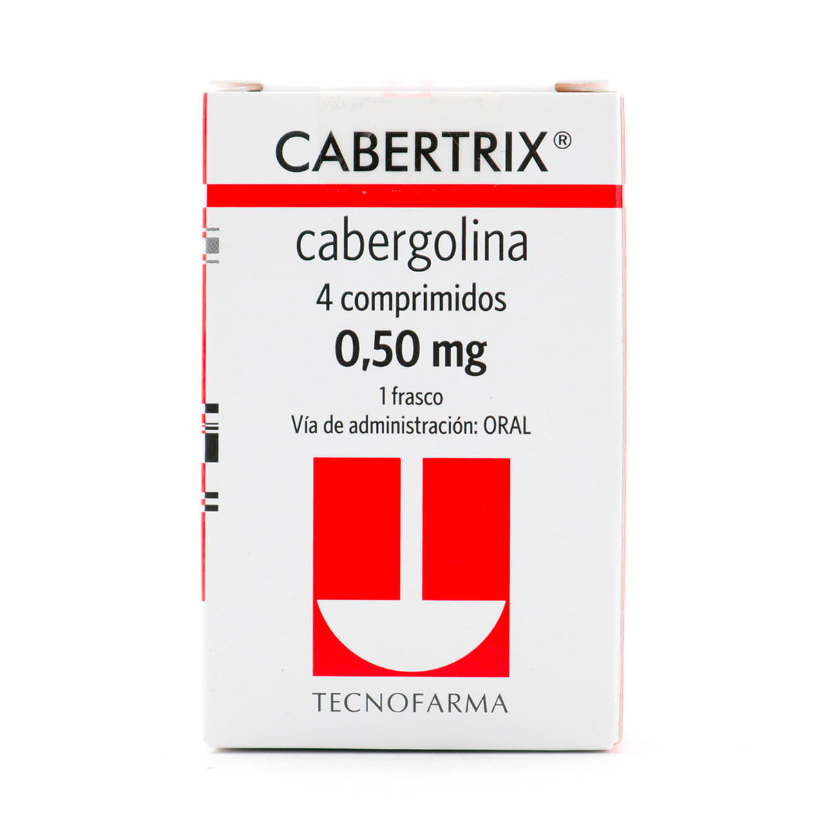 Cabertrix 0.50 Mg Tecnofarma Frasco X 4 Comprimidos.