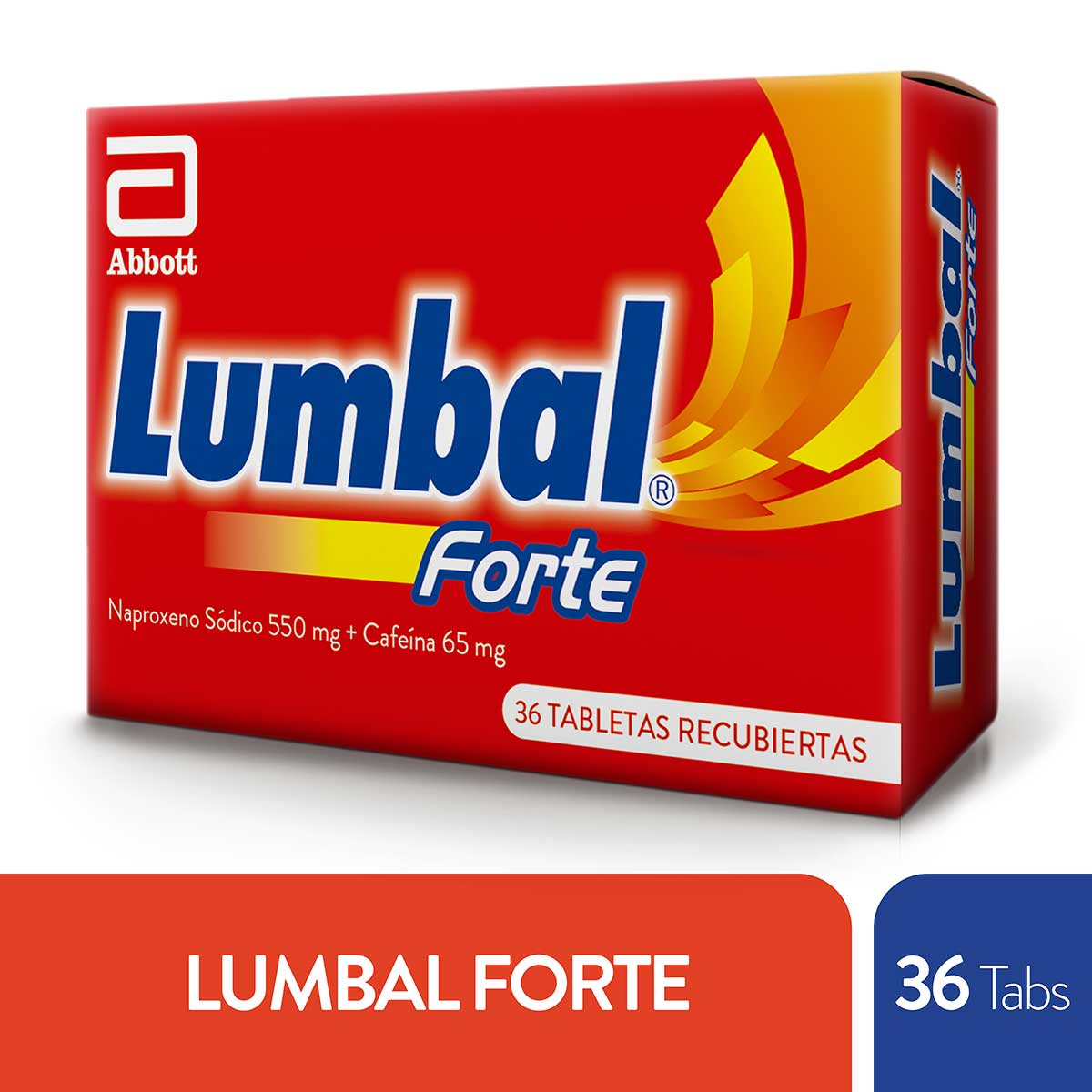 Lumbal Forte 550 Mg/65 Mg Abbott Caja X 36 Tabletas Recubiertas.