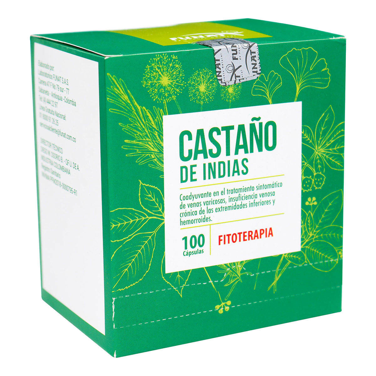Castaño de Indias Funat Caja x 100 Cápsulas