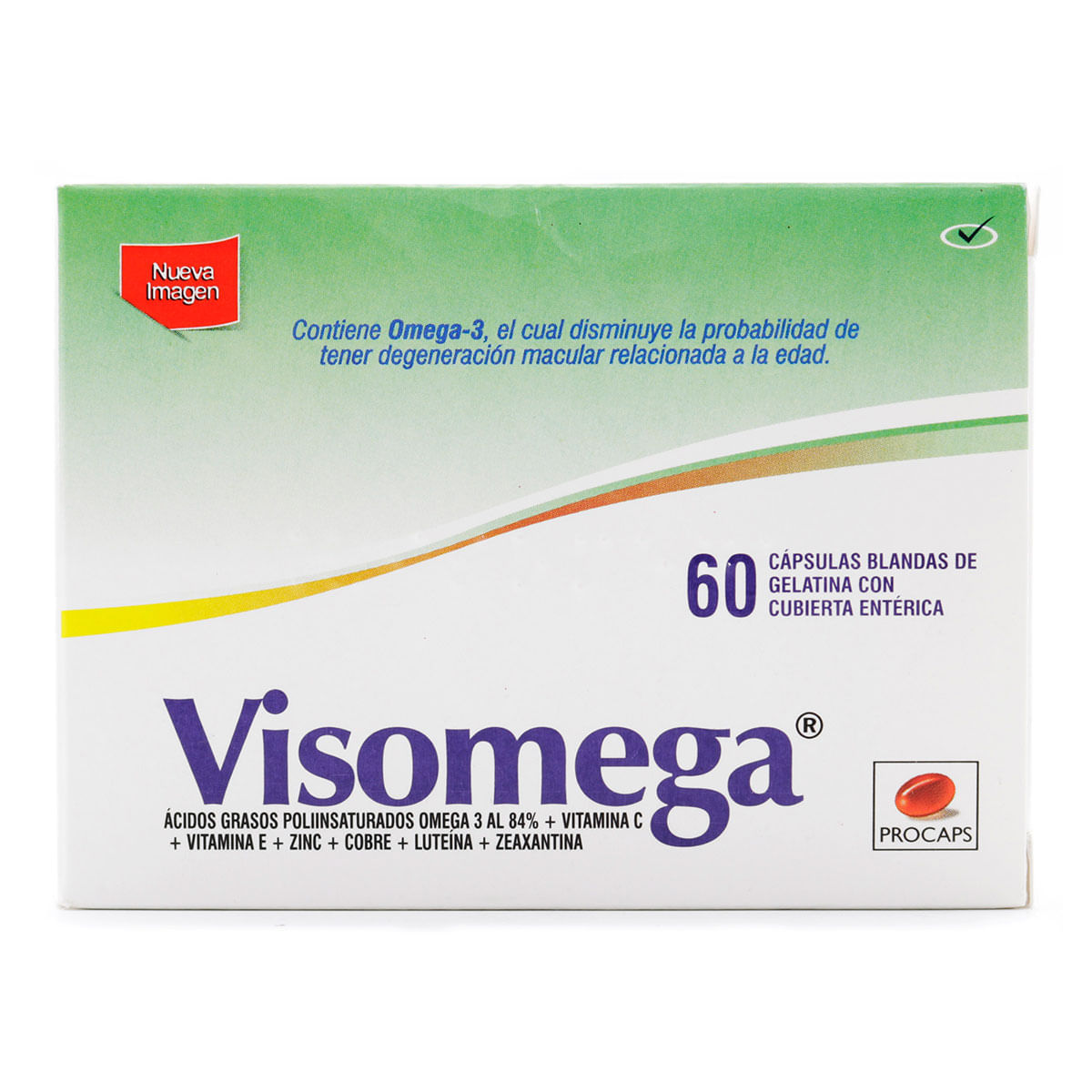 Visomega Procaps Caja X 60 Cápsulas Blandas.
