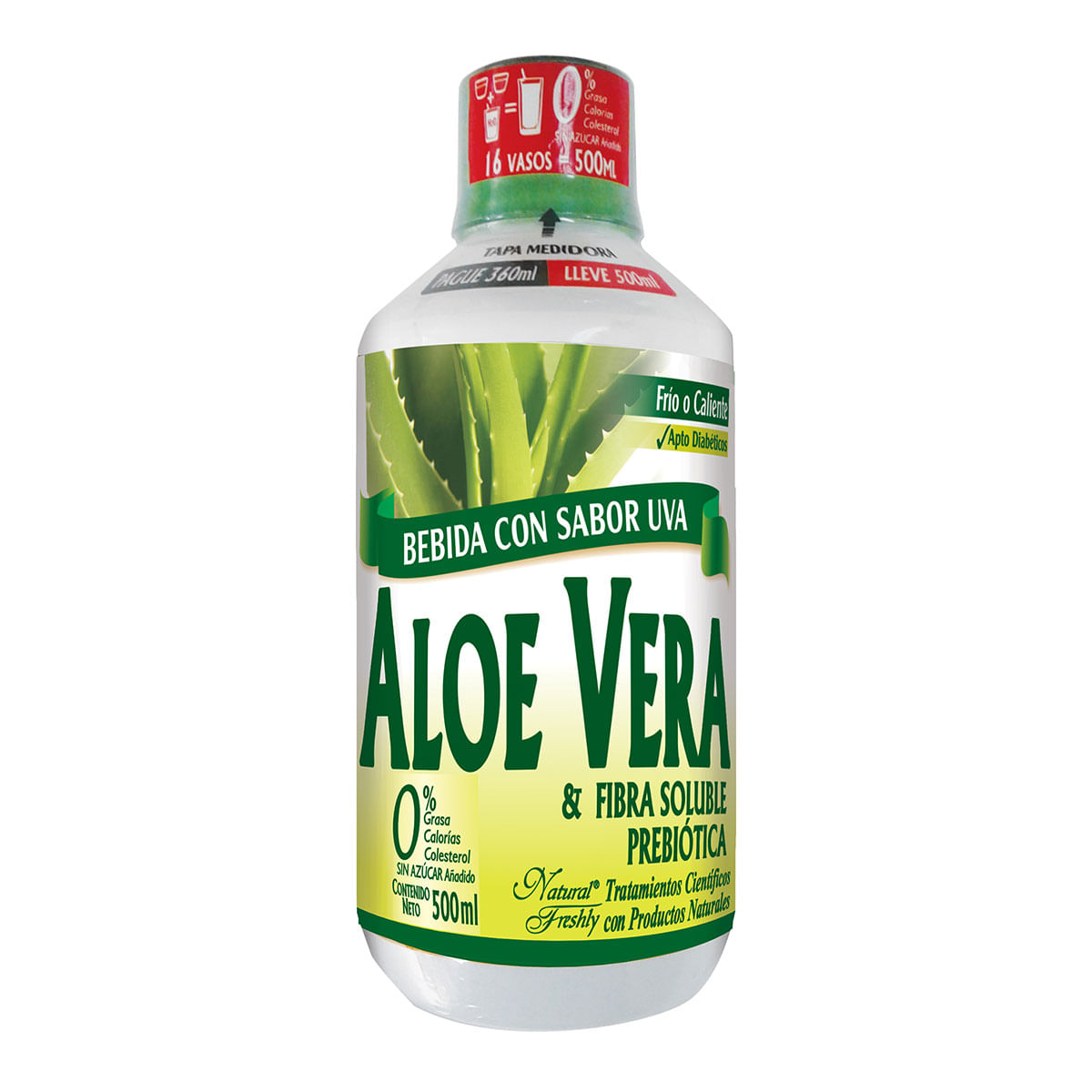 Bebida Áloe Vera Natural Freshly Frasco x 500 mL Pague 360 Lleve 500 mL