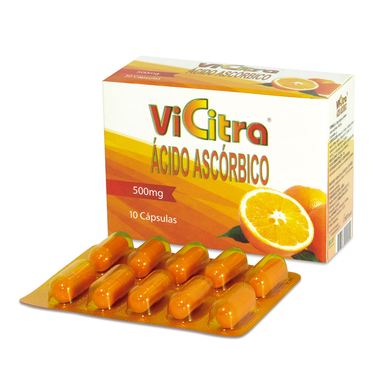 Vicitra 500 Mg Caja X 30 Cápsulas.