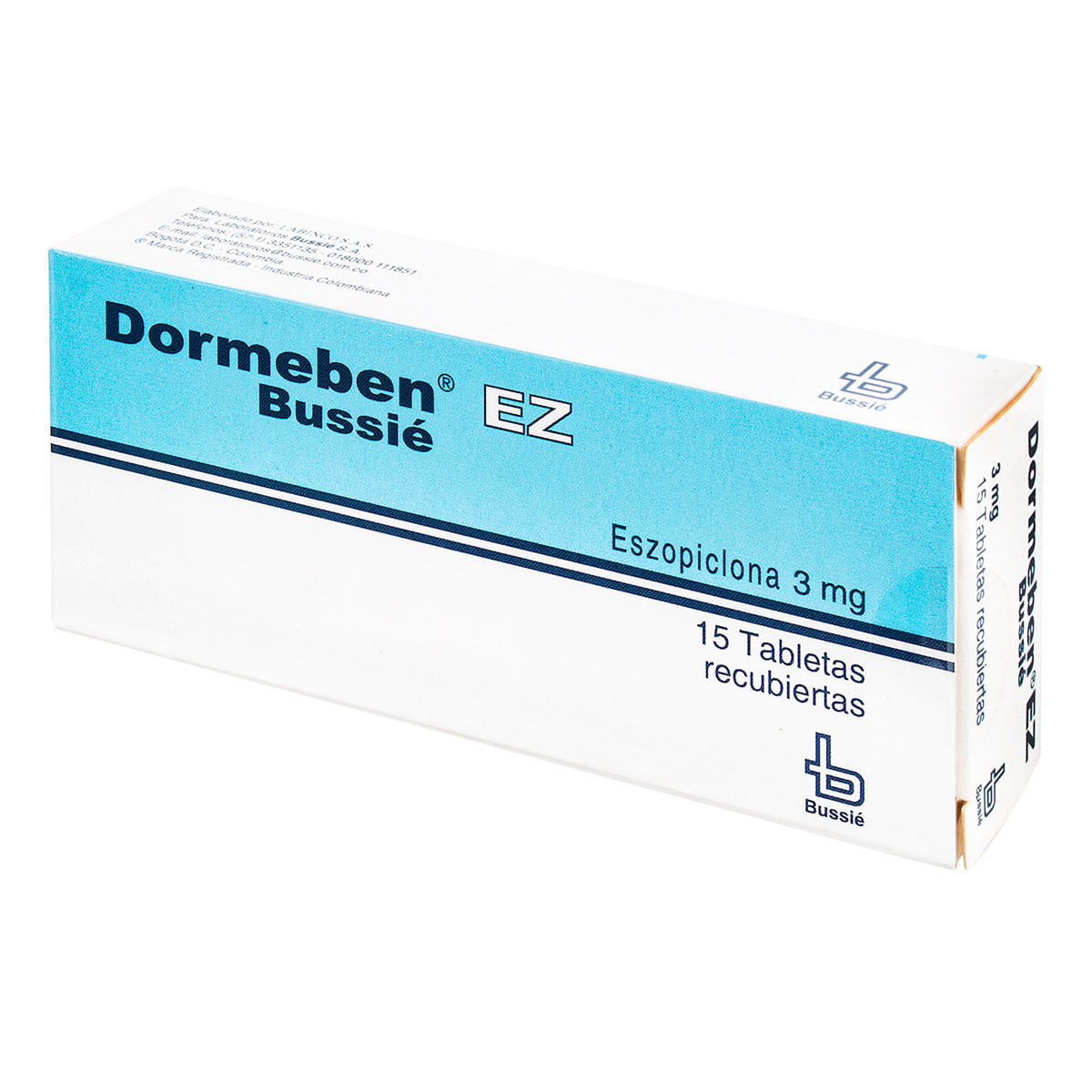 Dormeben Ez 3 Mg Bussié Caja X 15 Tabletas Recubiertas.