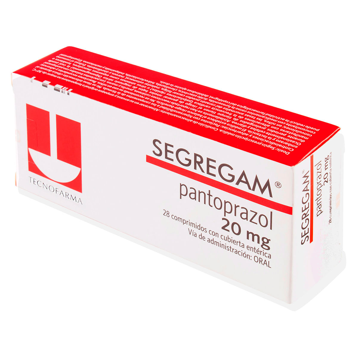 Segregam 20 Mg Tecnofarma Caja X 28 Comprimidos.