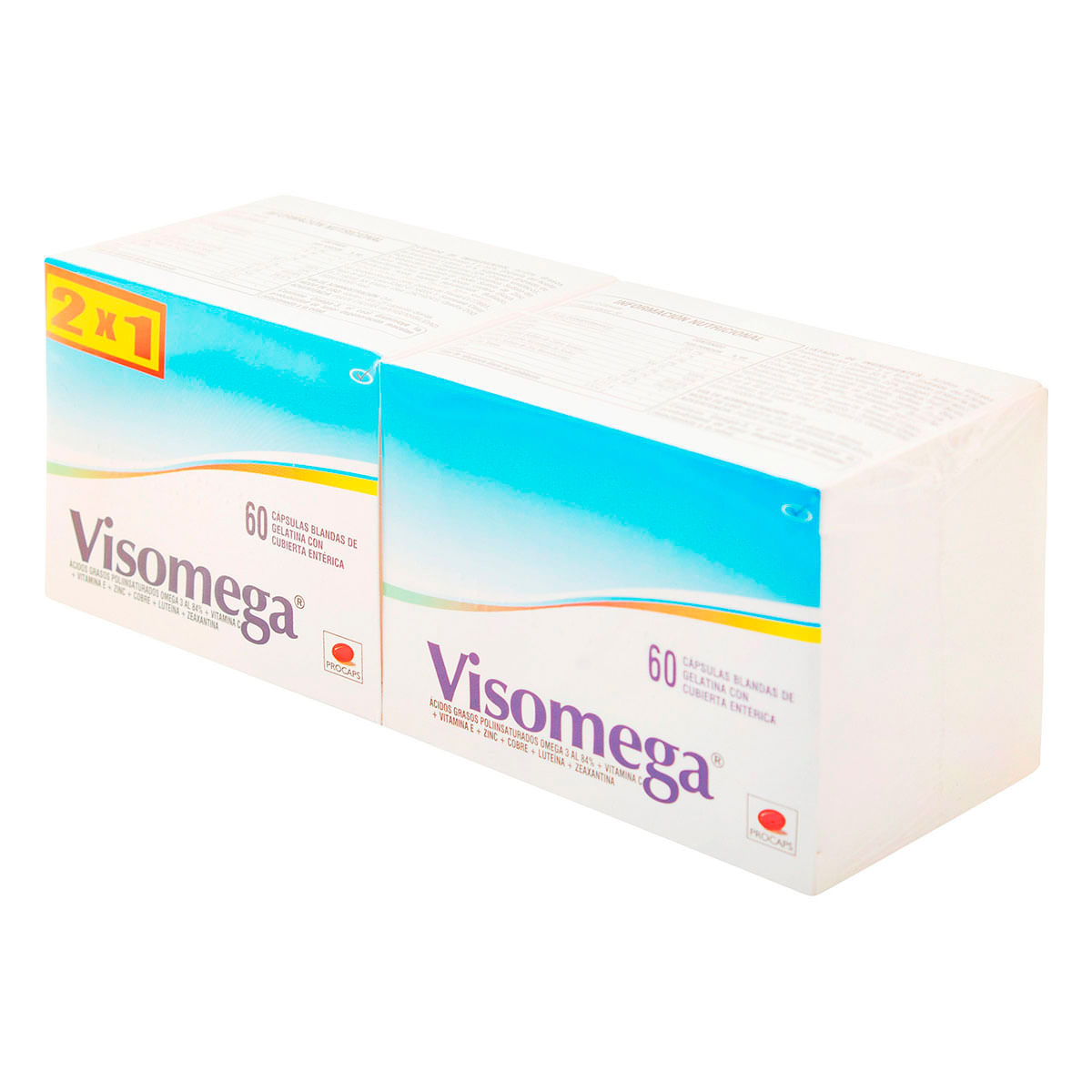 Visomega Procaps Caja x 60 Cápsulas Blandas 2x1