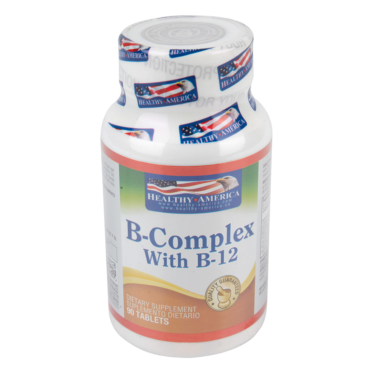 Suplemento Dietario B-Complex Healthy America Frasco X 90 Tabletas.