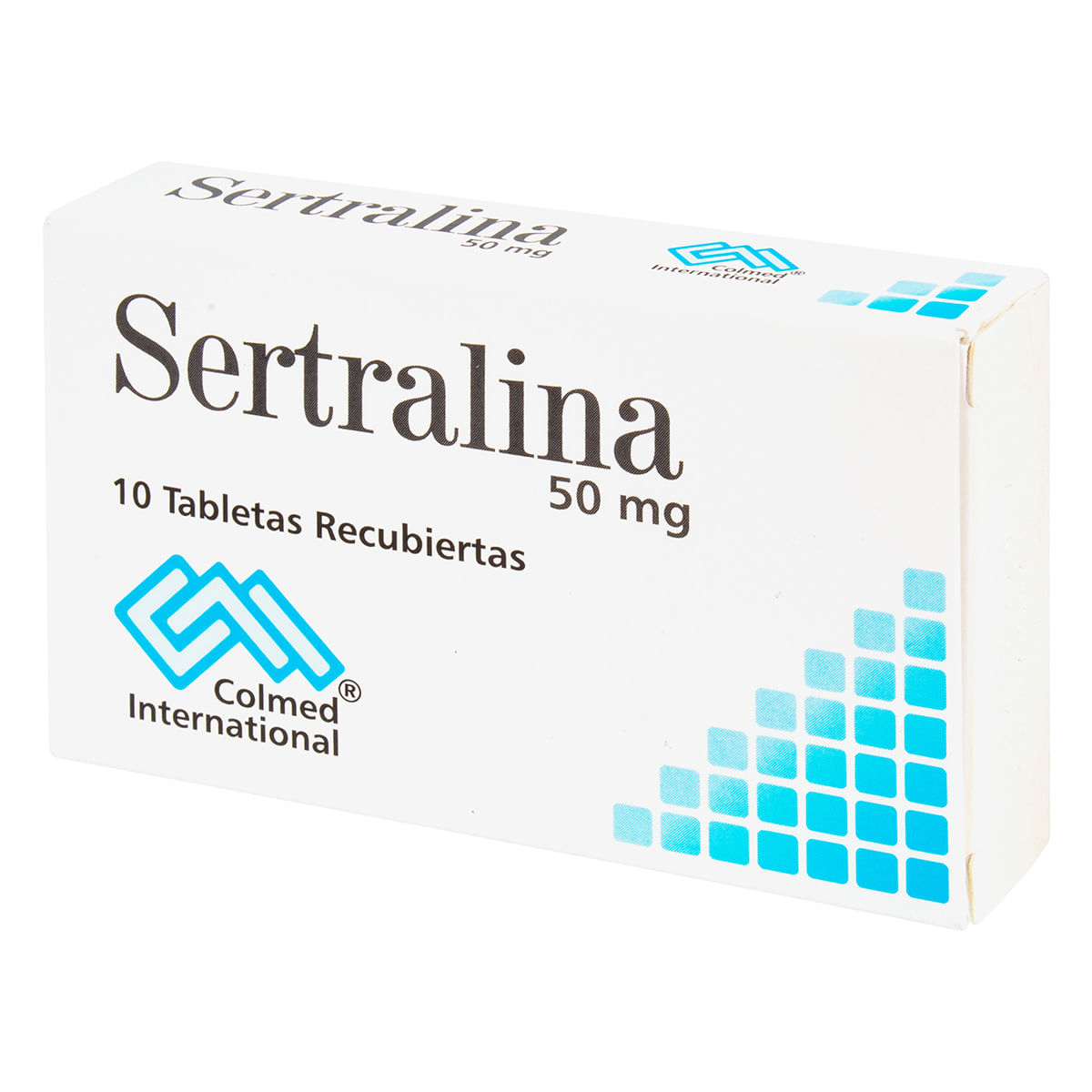Sertralina 50 Mg Colmed Caja X 10 Tabletas Recubiertas.
